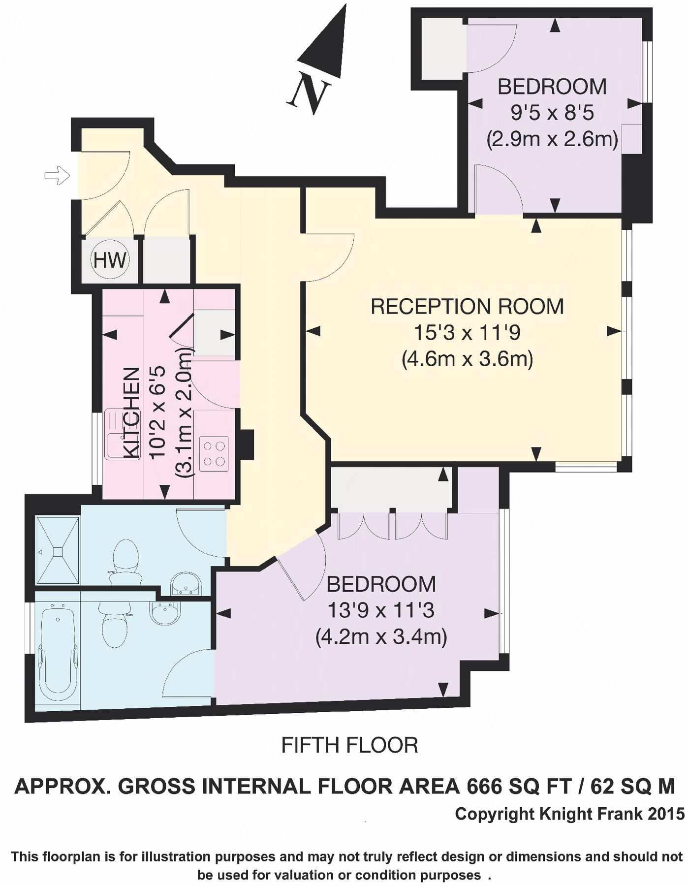 83 Neville Court 8, Abbey Road, London floorplan