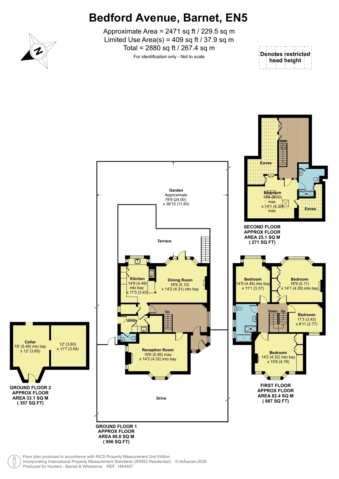 41, Bedford Avenue, Barnet floorplan