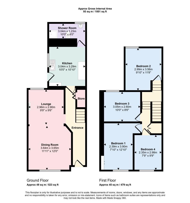 56, School Street, Tirphil floorplan