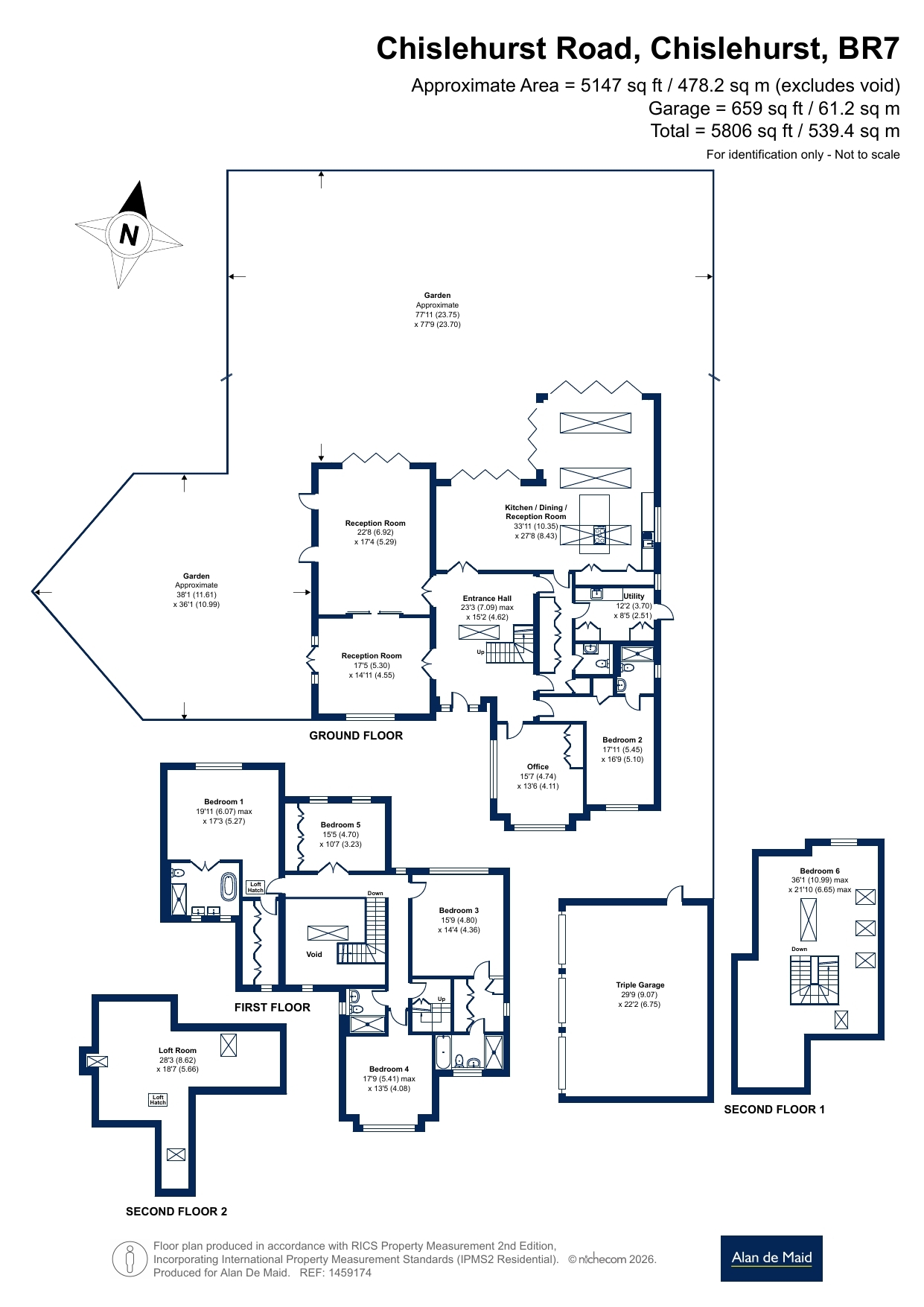 Oltom House, 41, Chislehurst Road, Chislehurst floorplan