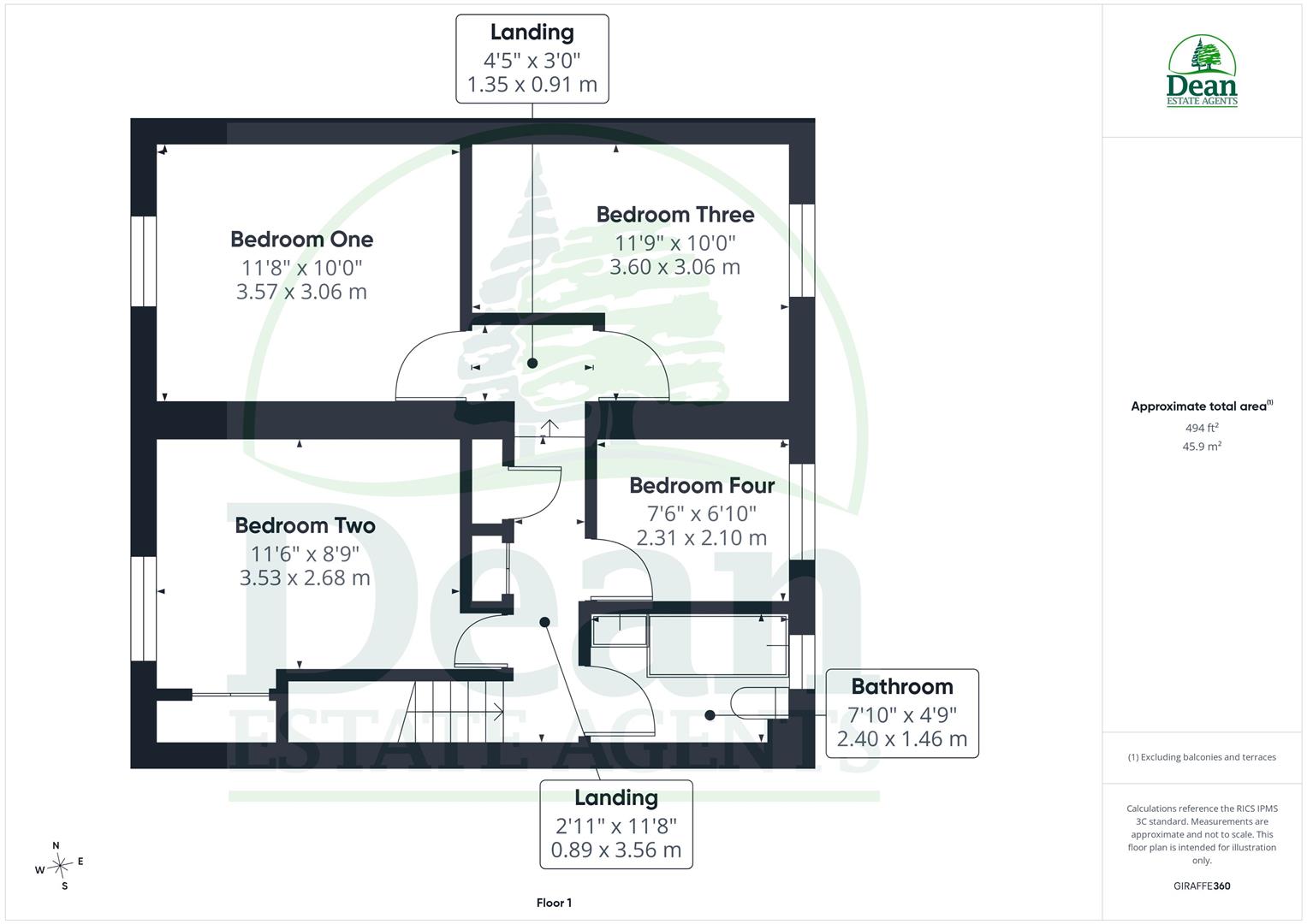 7, Chestnut Close, Coleford floorplan