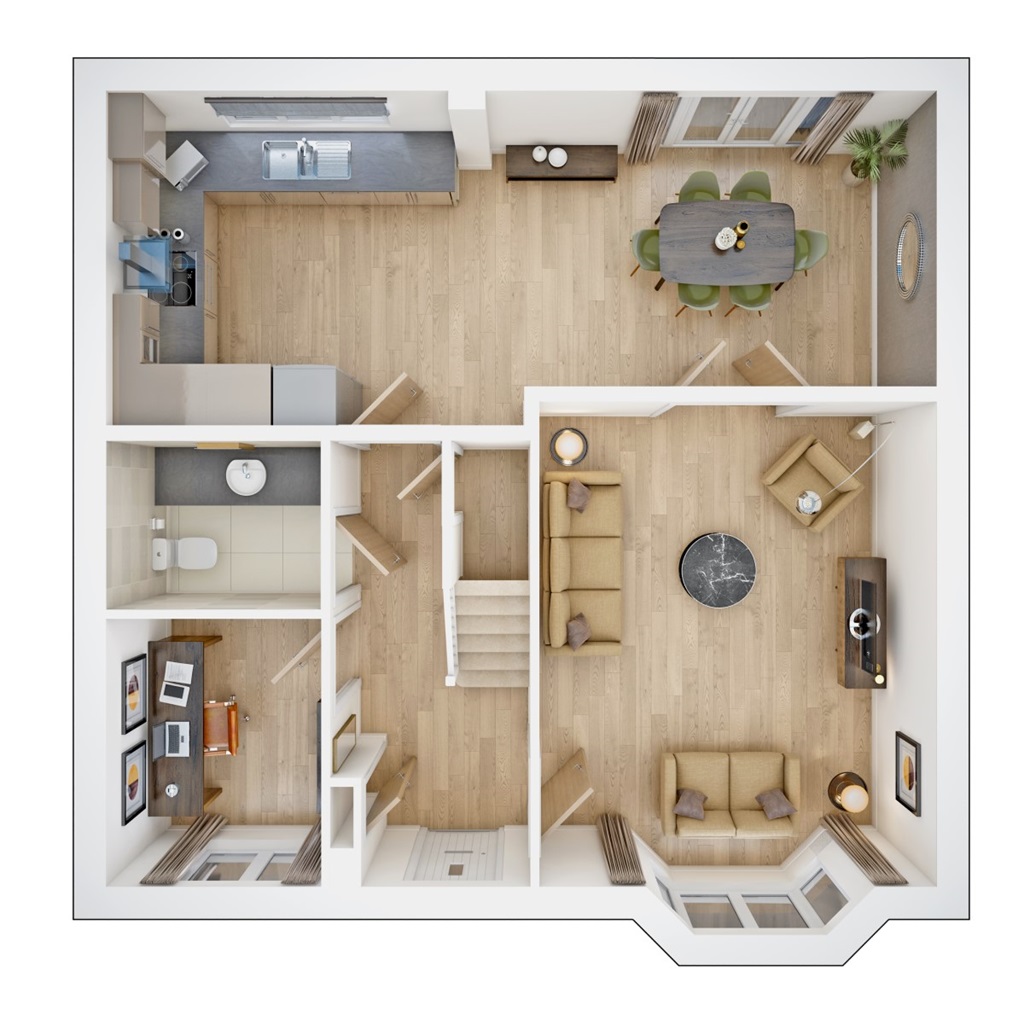 The Manford - Plot 56, St Mary View, Totnes Road, Collaton St Mary floorplan