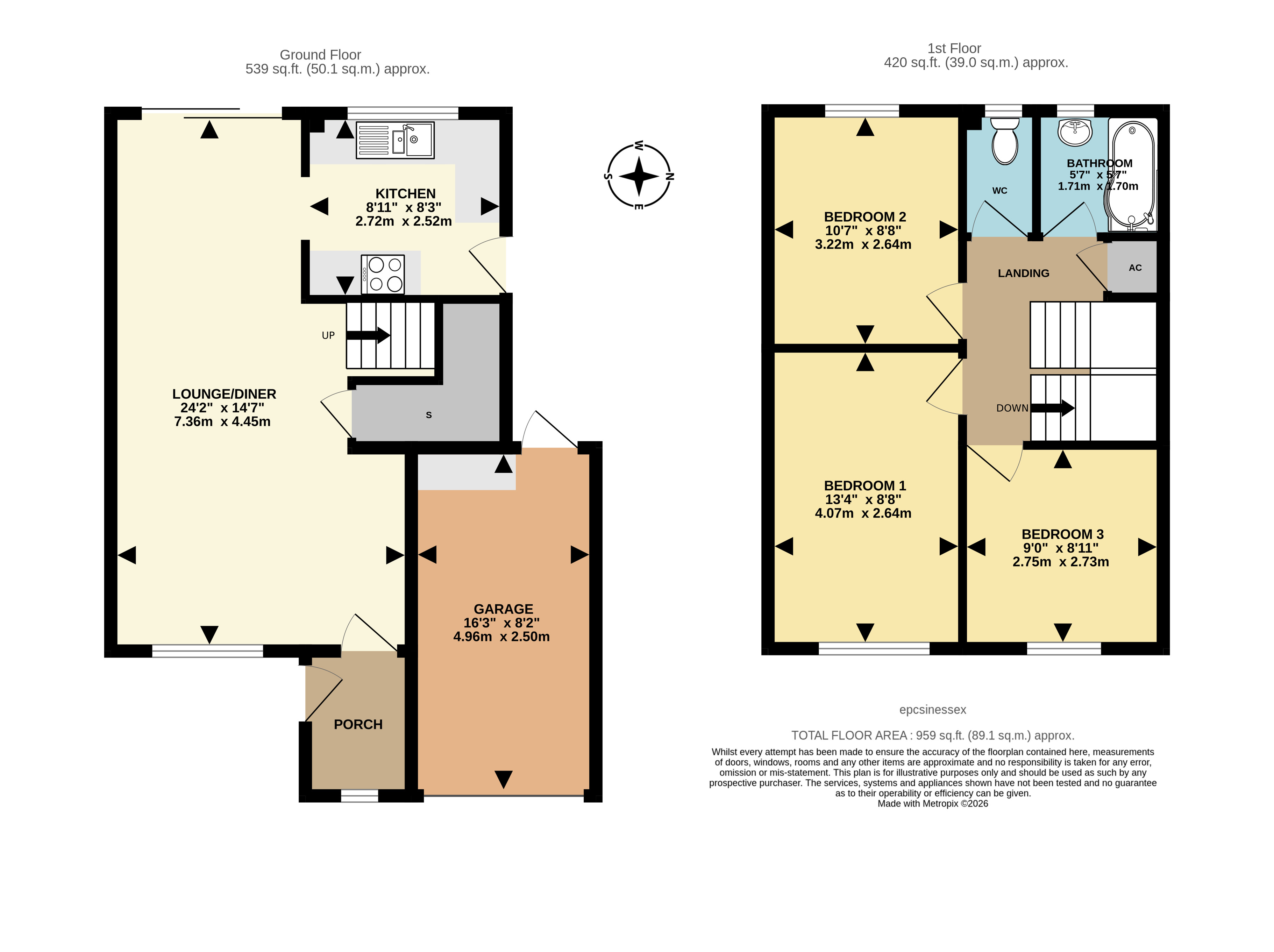 33, Cumberland Drive, Essex floorplan