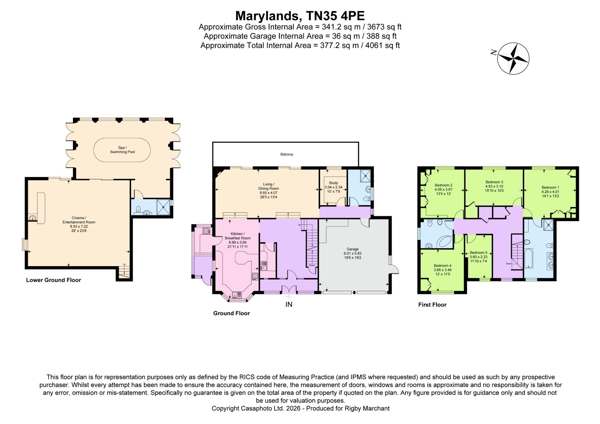 Marylands, Stonestile Lane, Westfield floorplan