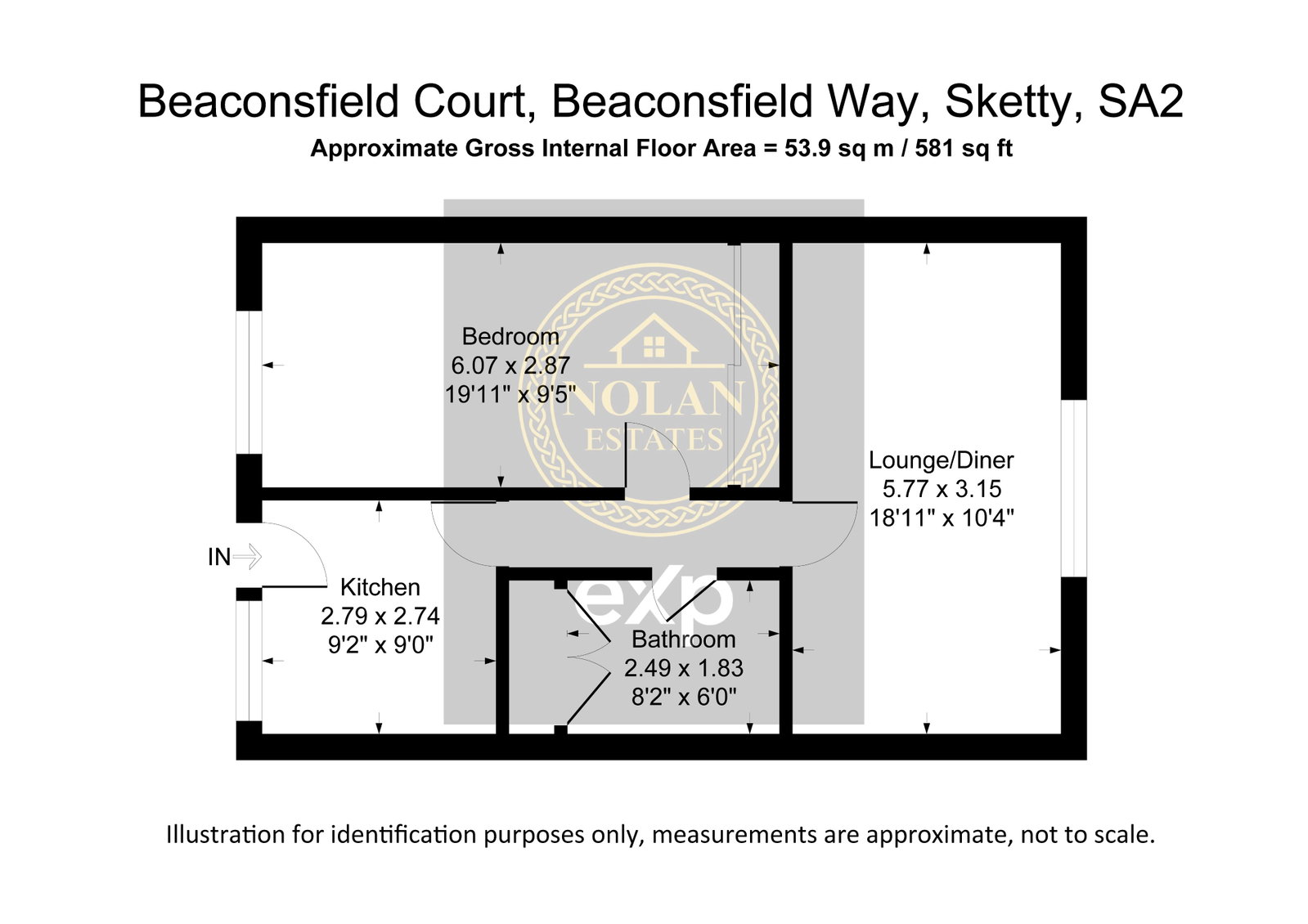 10, Beaconsfield Court, Swansea floorplan