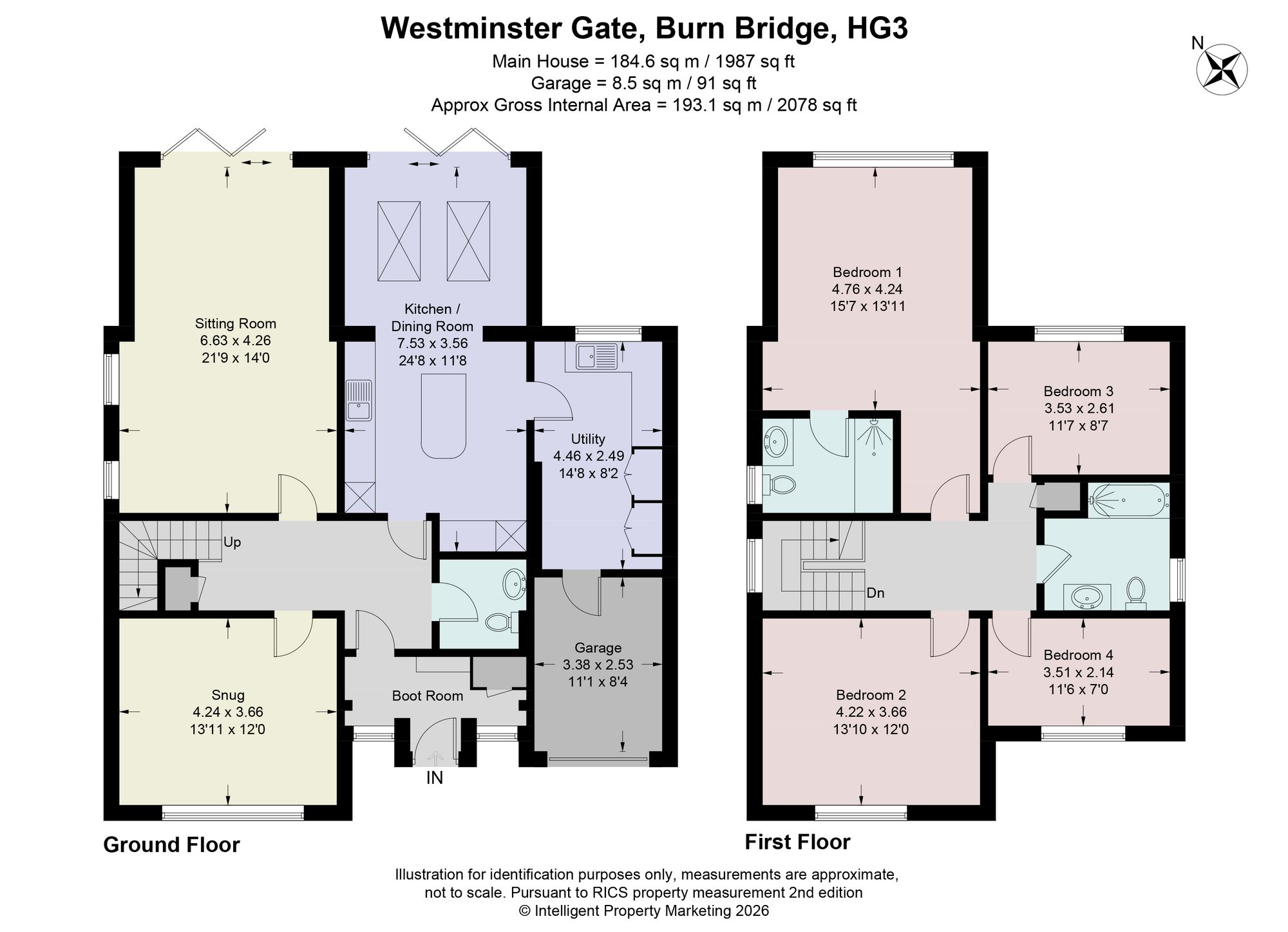 3, Westminster Gate, Burn Bridge, HG3 floorplan