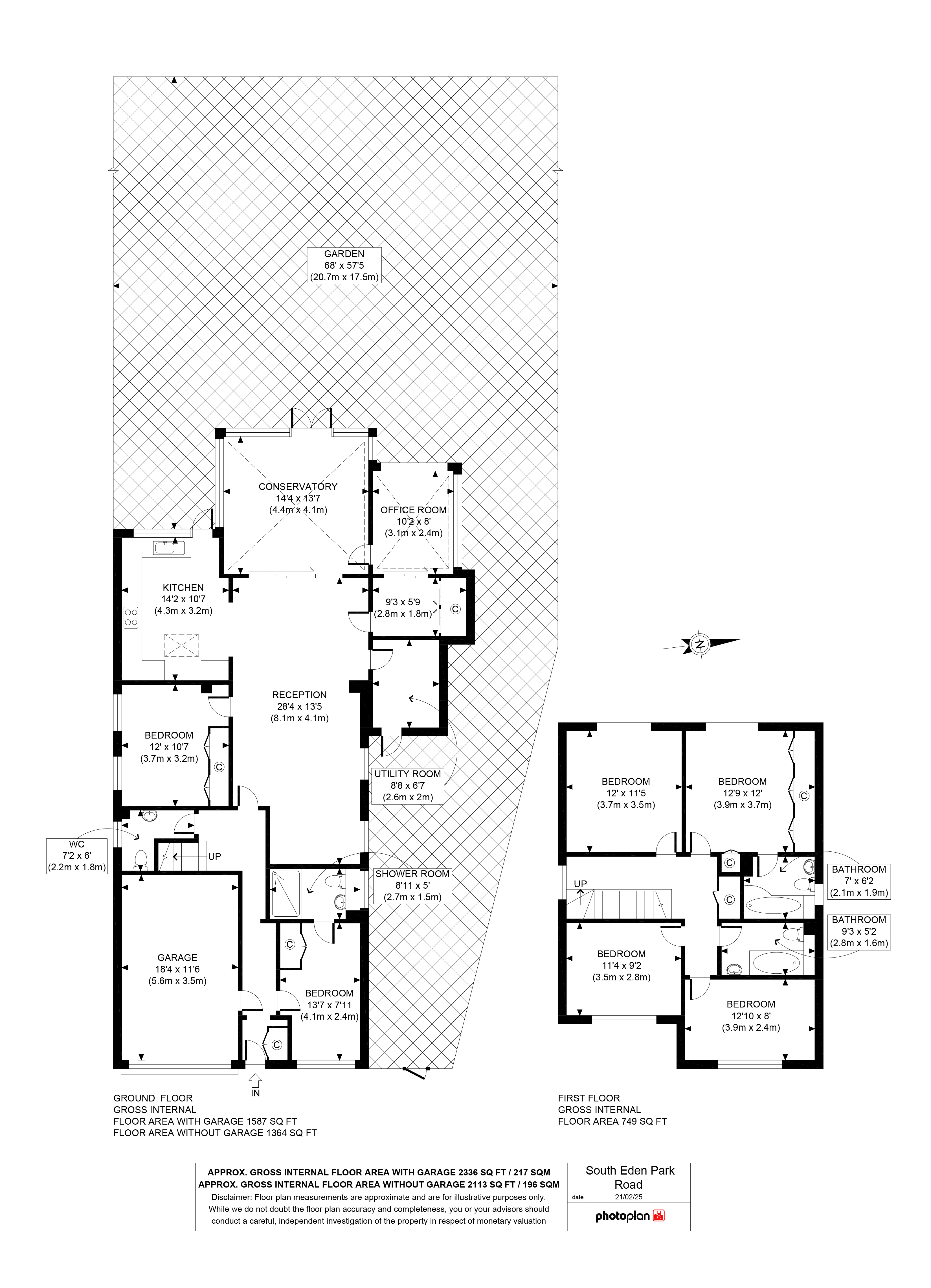 87a, South Eden Park Road, London floorplan