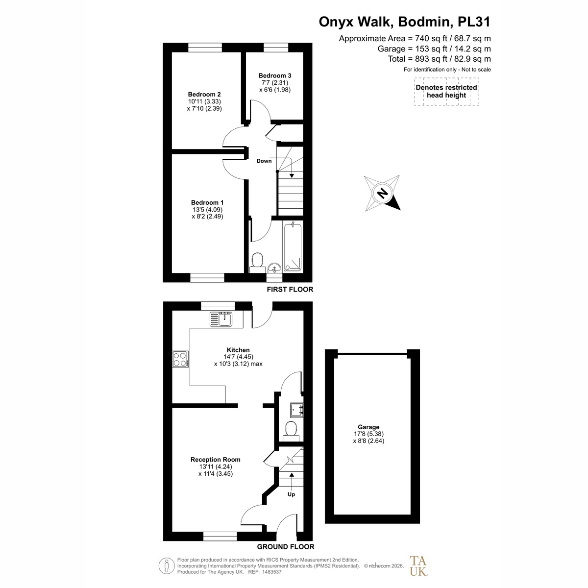 21, Onyx Walk, Bodmin floorplan
