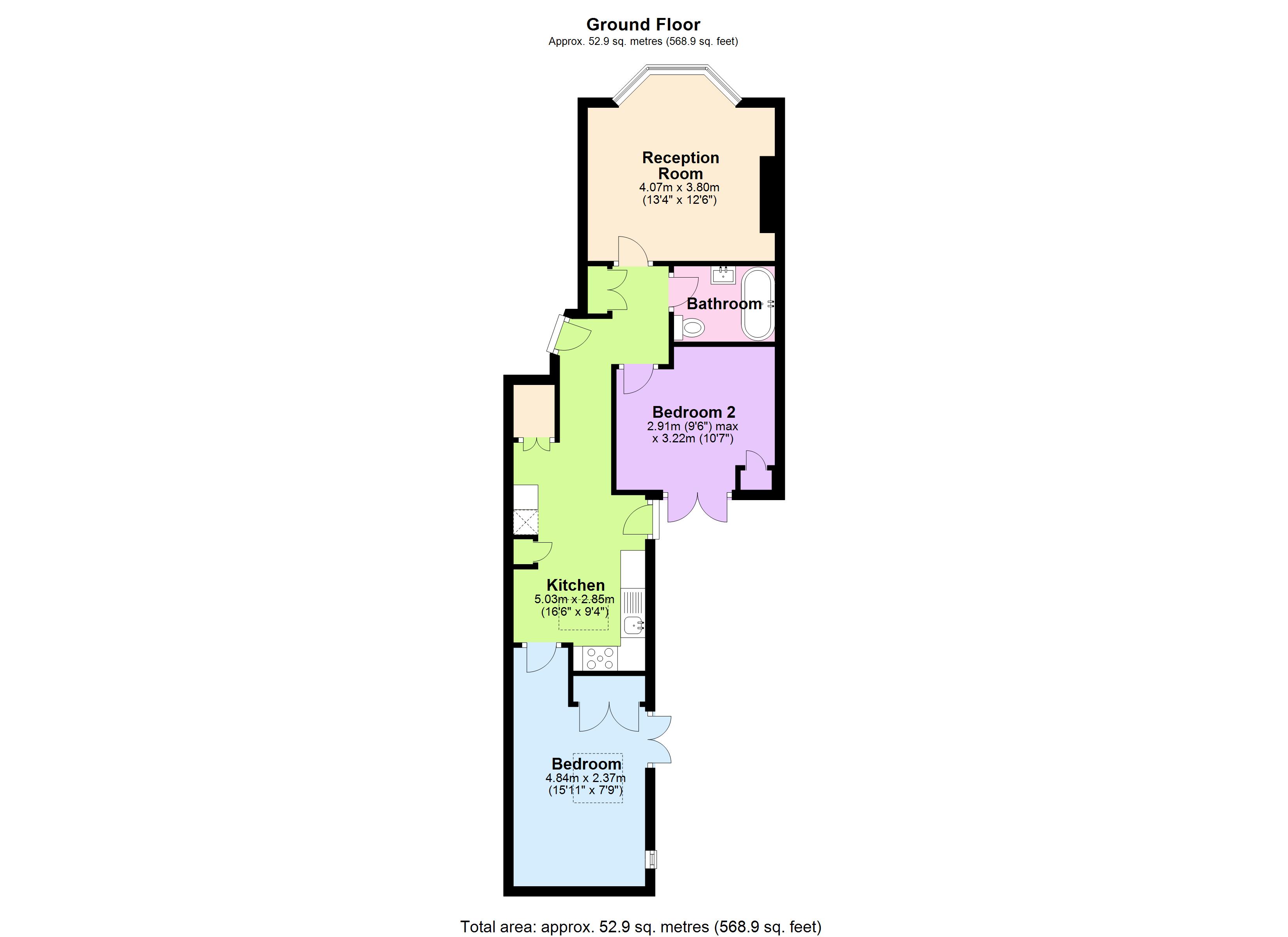 112, Highgate Road, Kentish Town, London floorplan