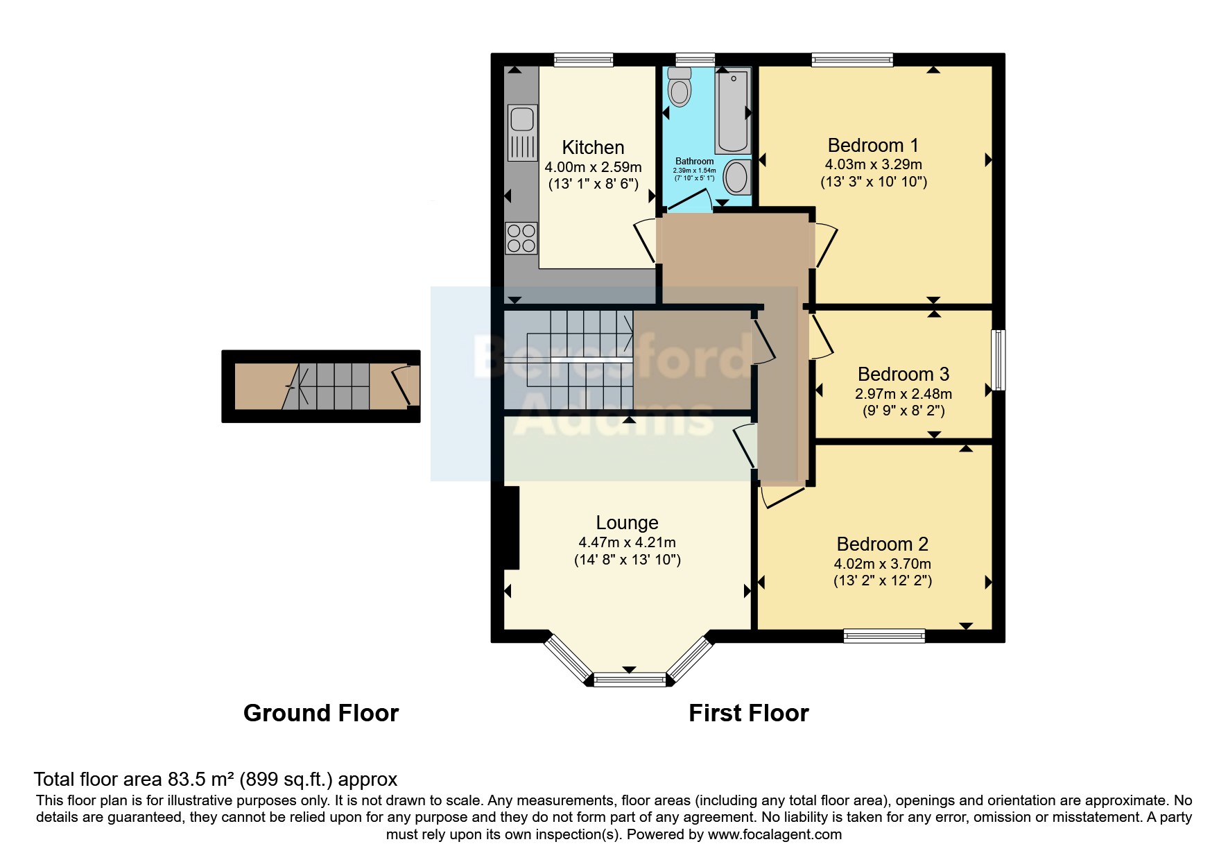 Flat 3, 31, Lloyd Street, Conwy floorplan