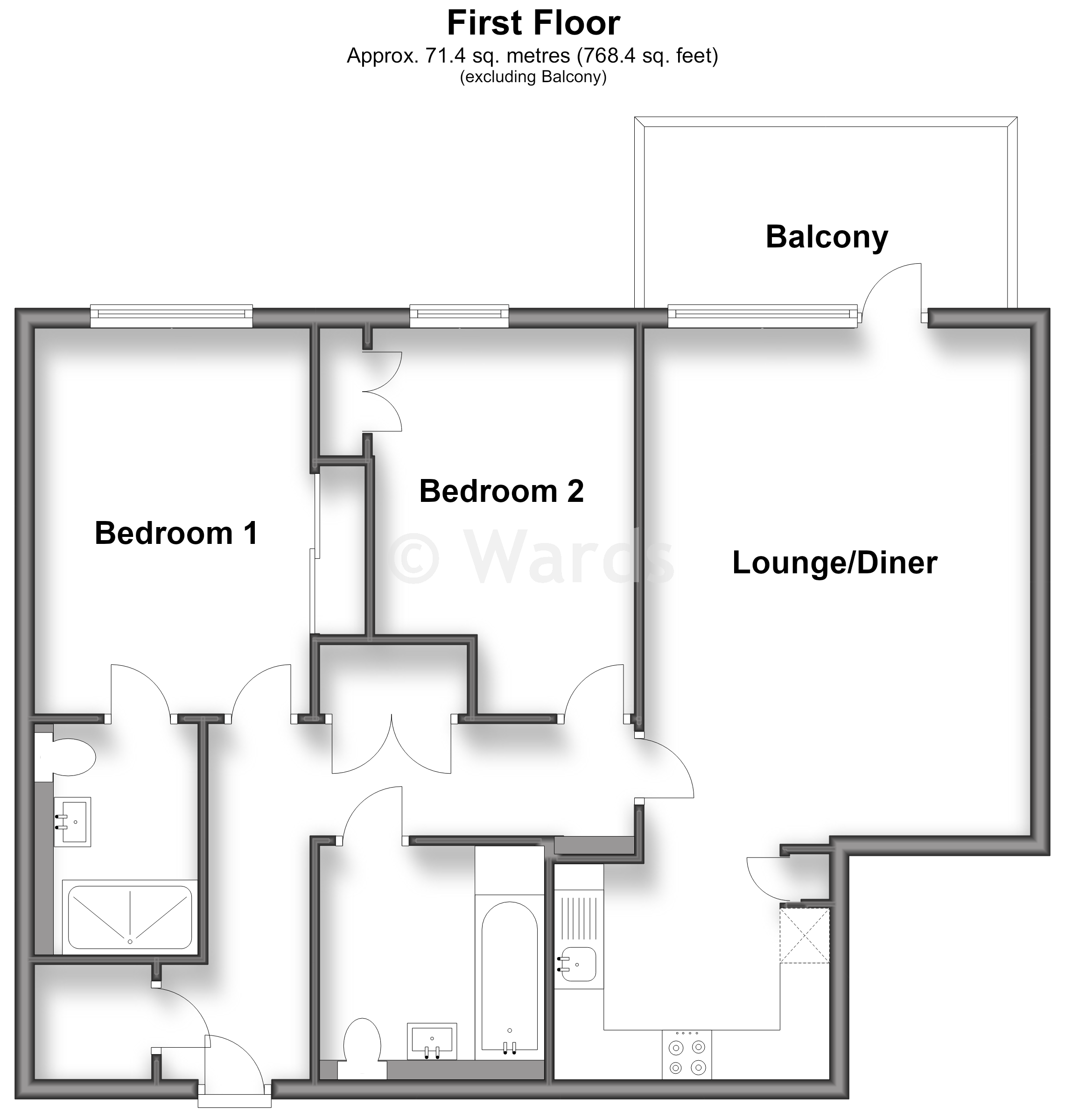2, Walters Close, Snodland floorplan