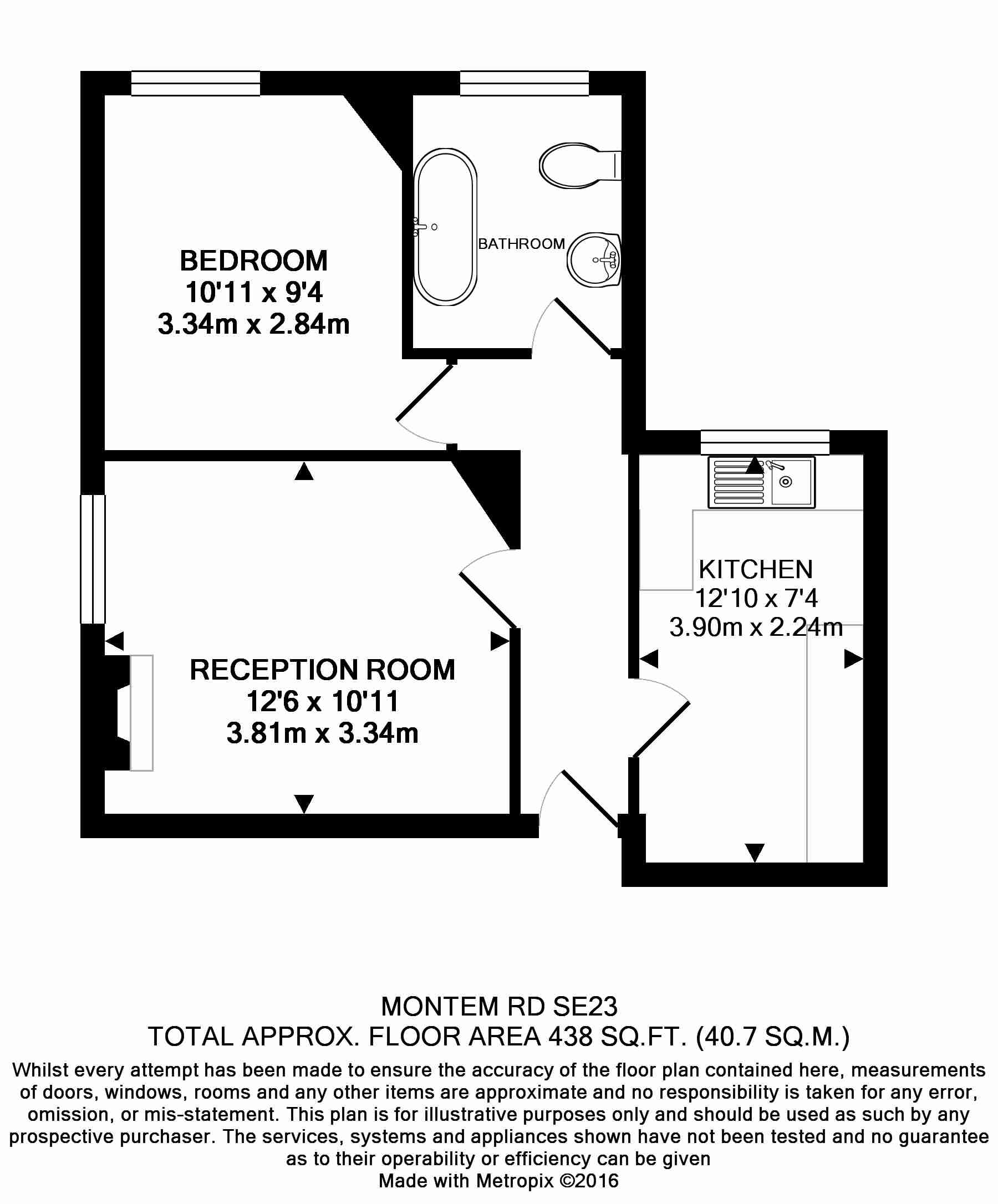 1 Bedrooms Flat to rent in Montem Road, London SE23