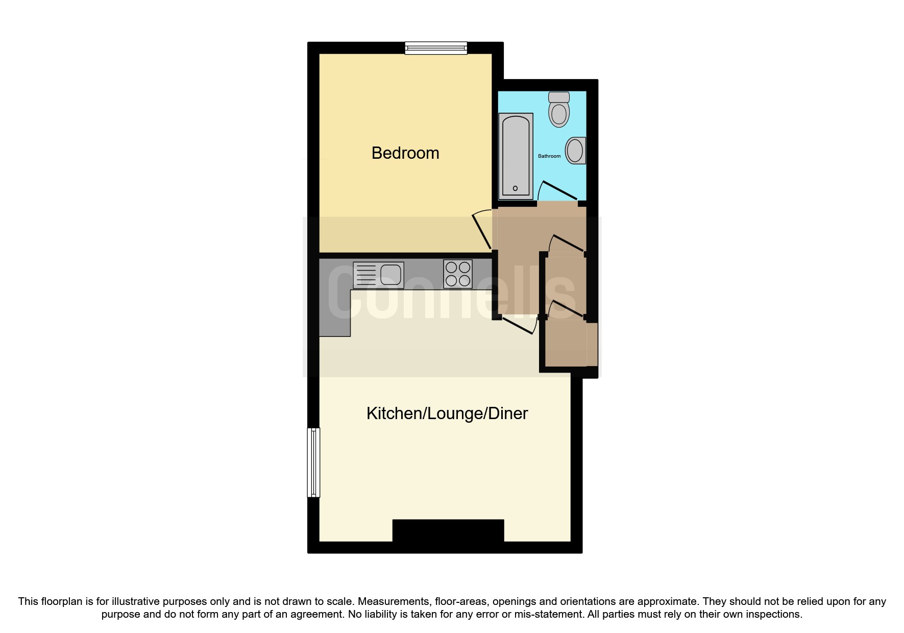 Flat 1, 24, Westgate, Grantham floorplan
