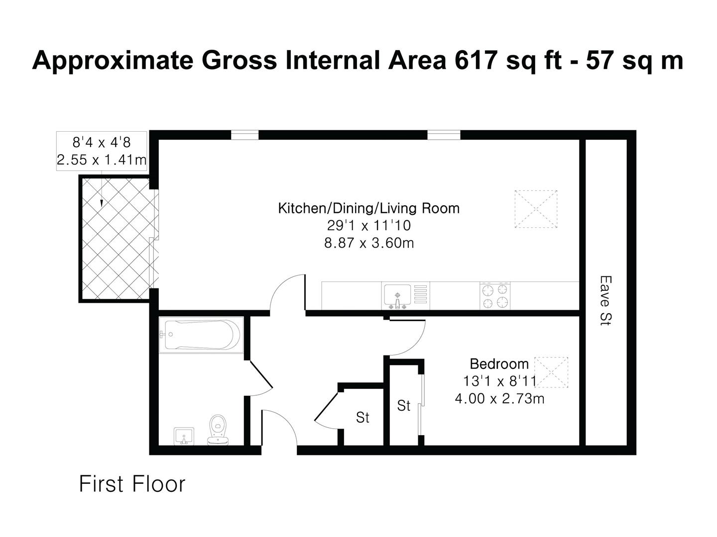 Flat 10, 291, Hills Road, Cambridge floorplan