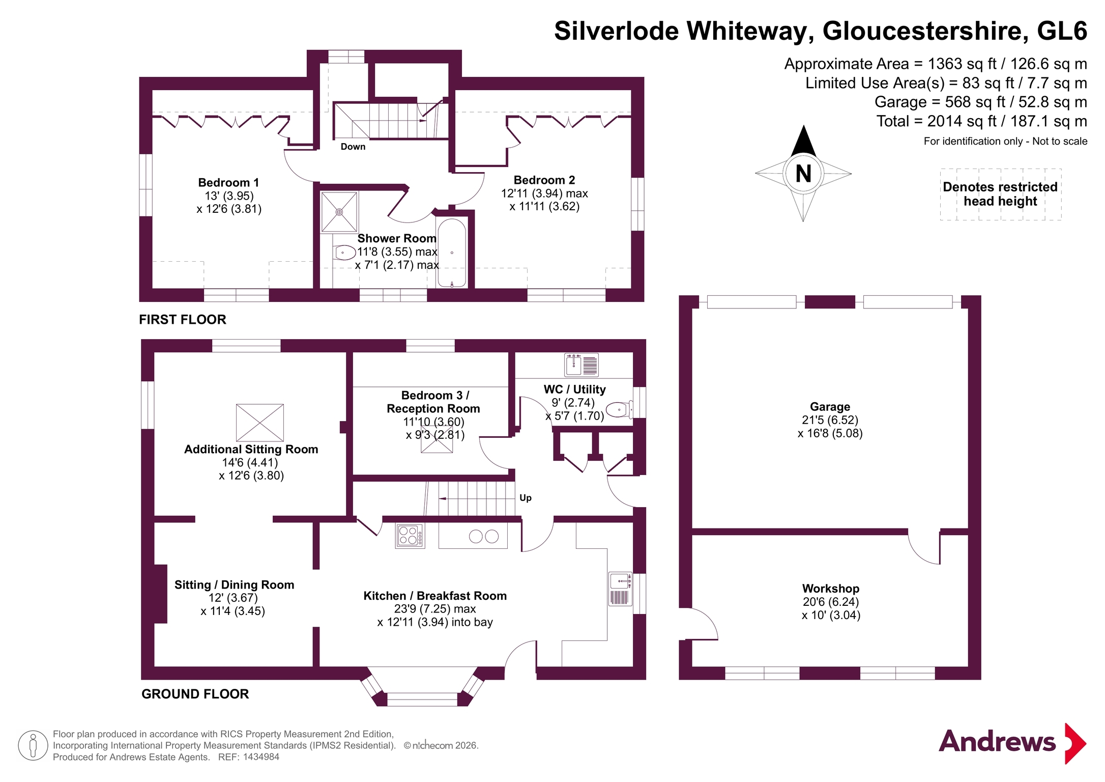 Silverlode,, Whiteway, Gloucestershire floorplan