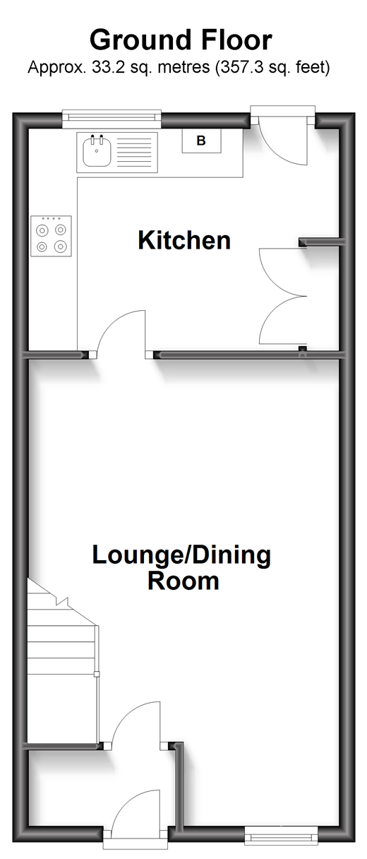 The Glades, East Grinstead, West Sussex RH19, 2 bedroom terraced house