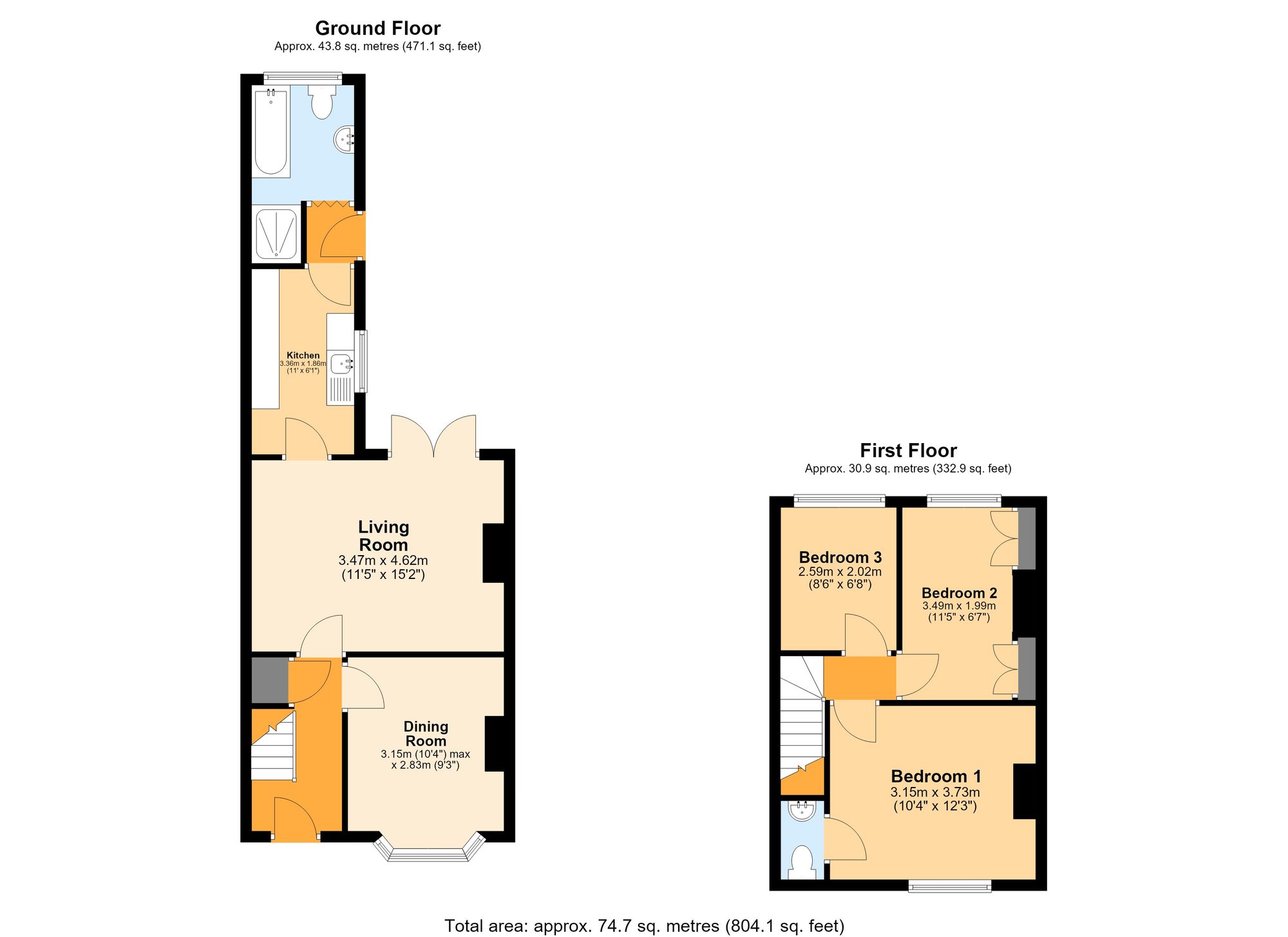 9 Colne Street, Newport floorplan