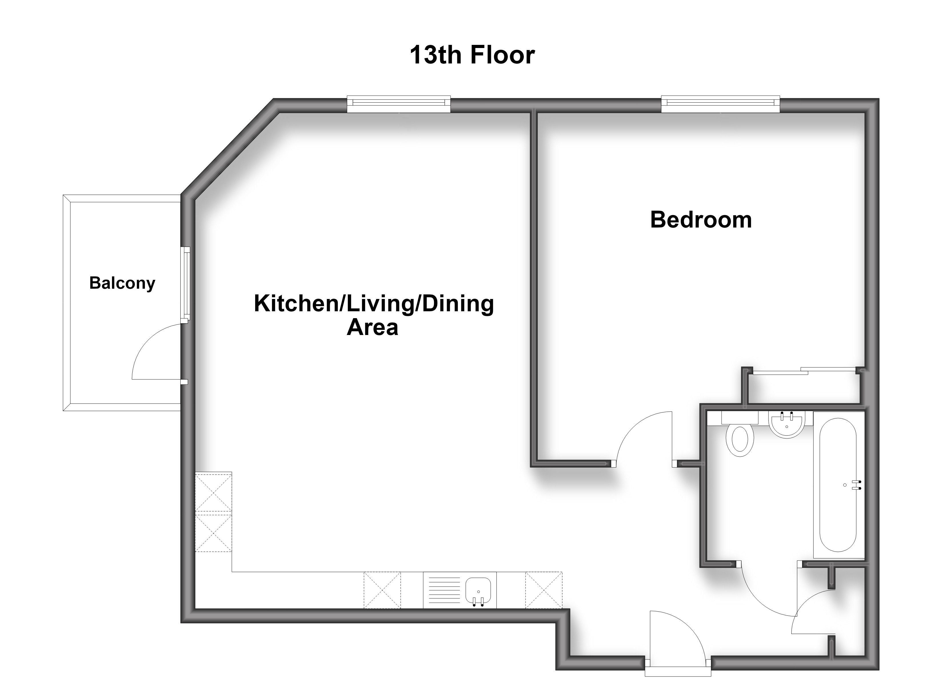 Flat 77, Guinevere Point, Waterhouse Avenue, Maidstone floorplan