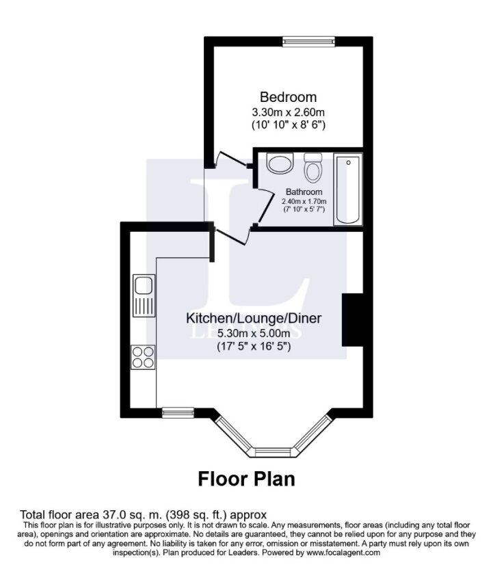 Flat 3, 34, Devonshire Place, East Sussex floorplan