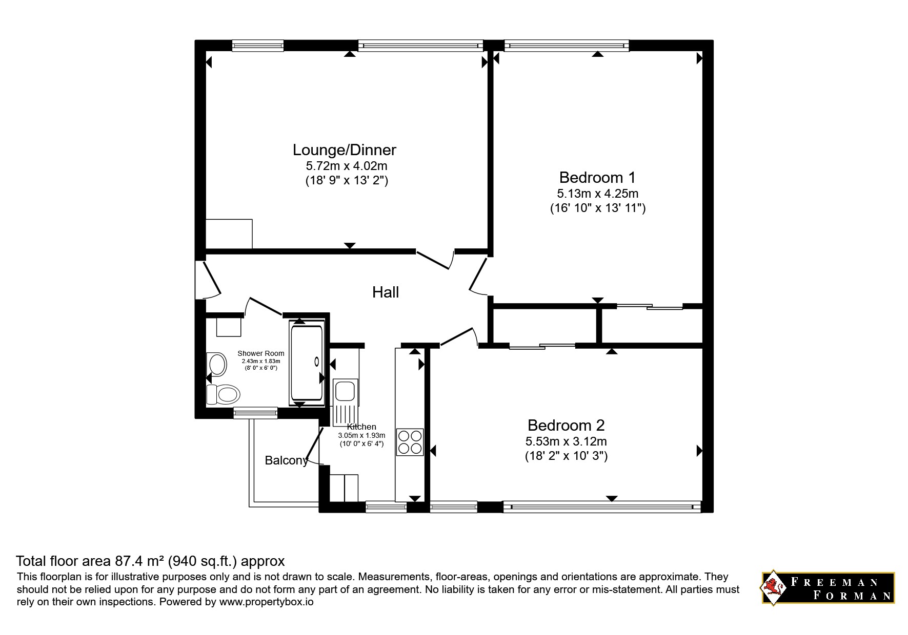 Flat 34, Park Gates,, Chiswick Place, East Sussex floorplan