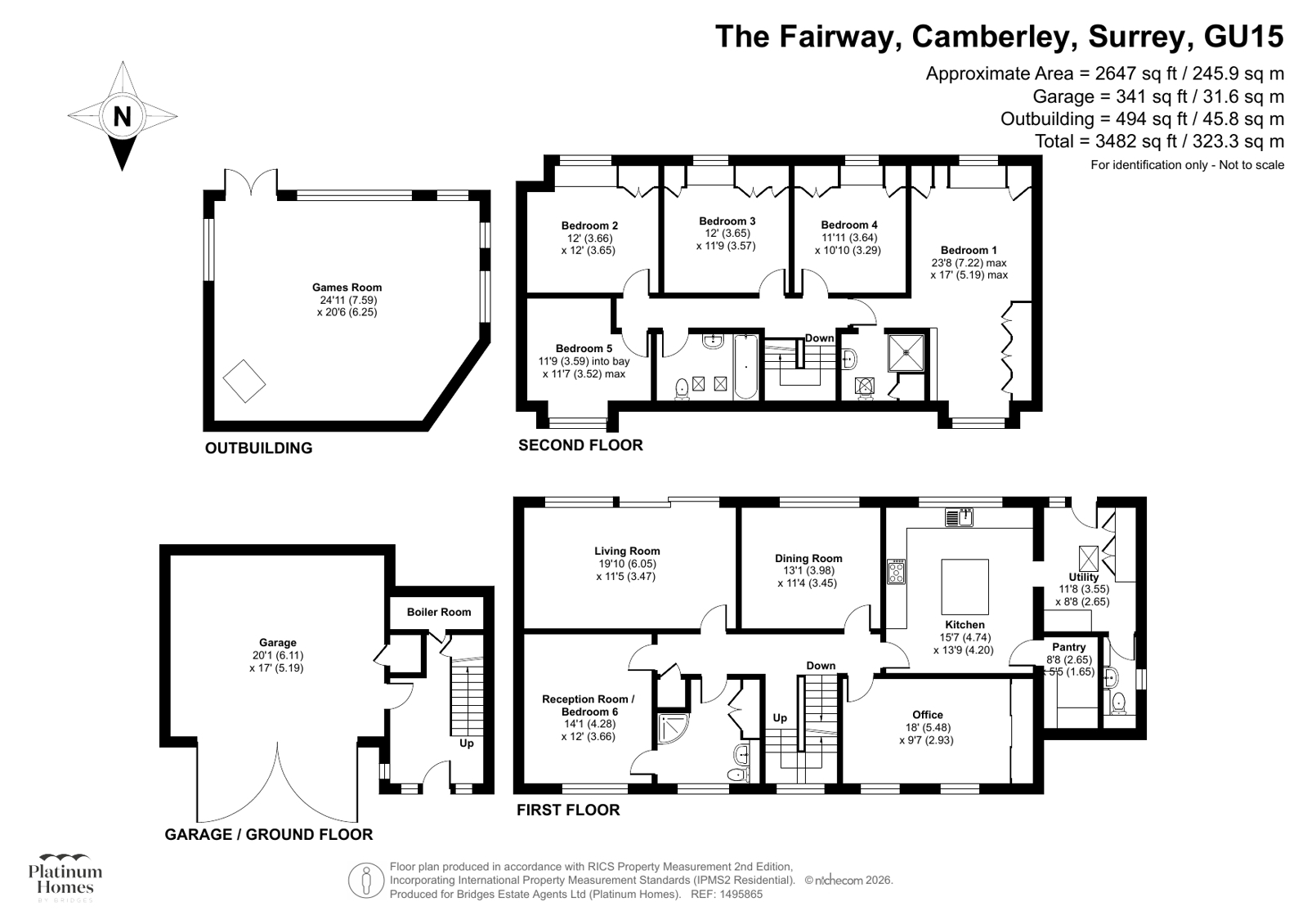 5, The Fairway, Surrey floorplan