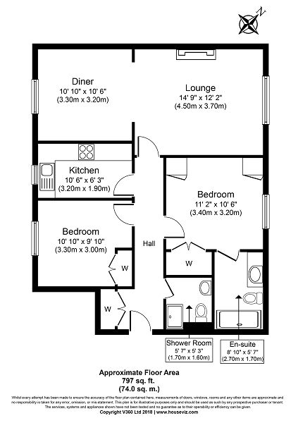 2 Bedrooms Flat for sale in Meade Court, Walton On The Hill, Tadworth, Surrey. KT20