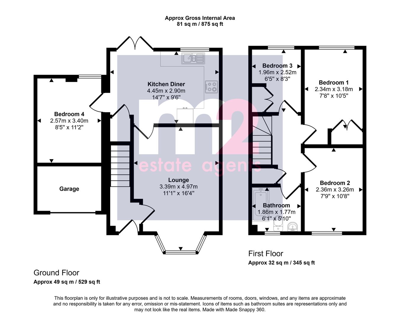 16, Patterson Way, Monmouth floorplan