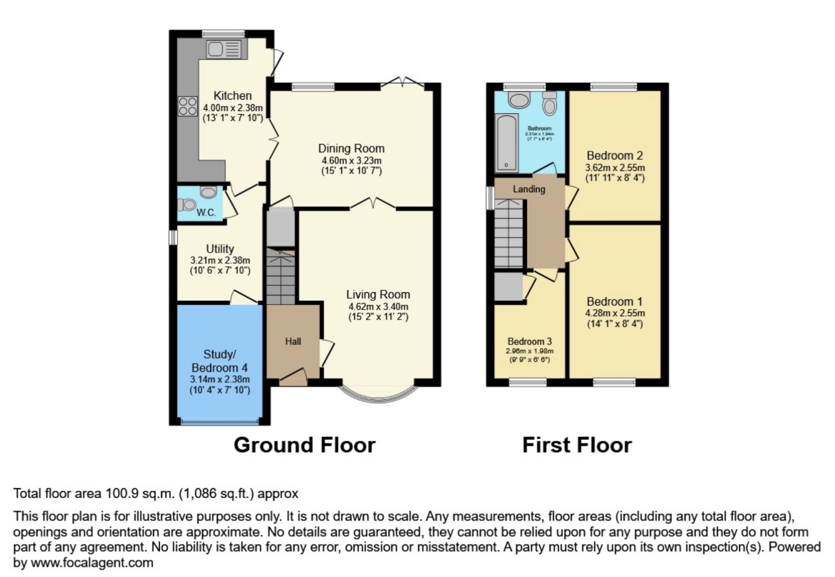 10, Jackson Close, Tipton floorplan