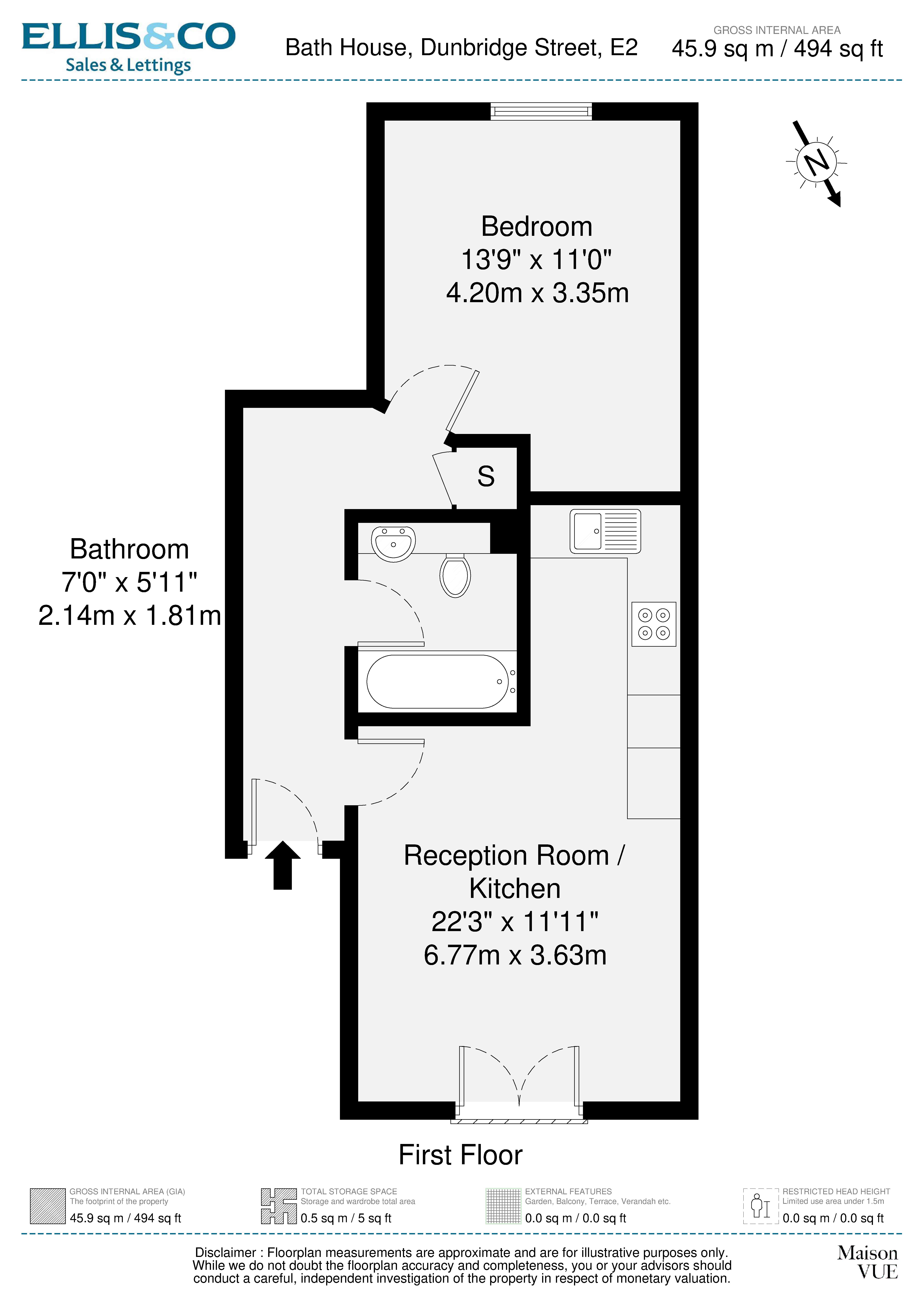 Bath House, London floorplan
