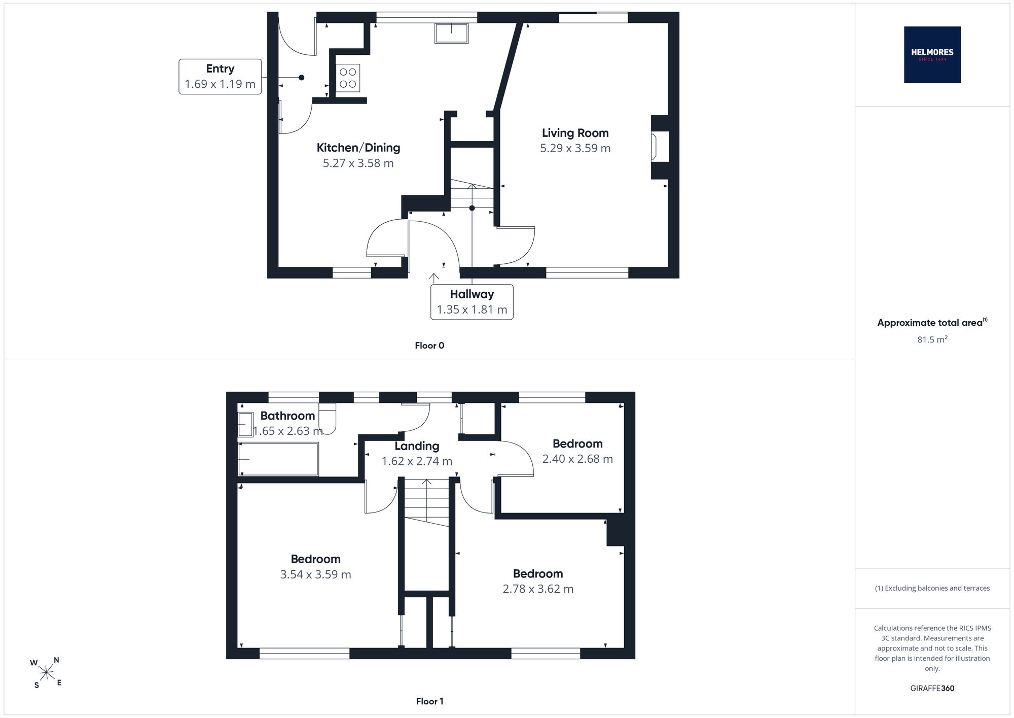 11 Crofts Estate, Crediton floorplan