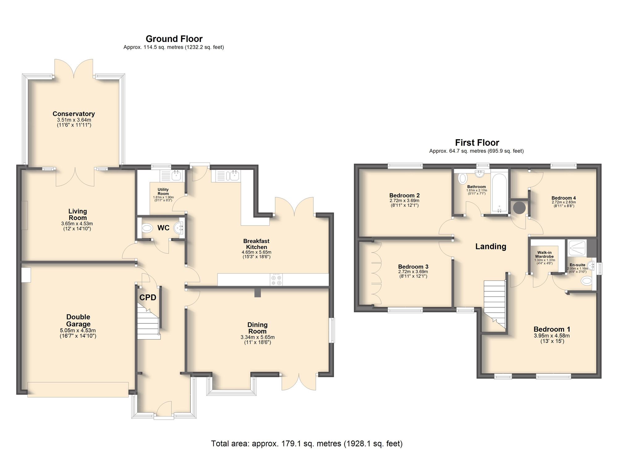 12 Stoneacre Rise, Sheffield floorplan
