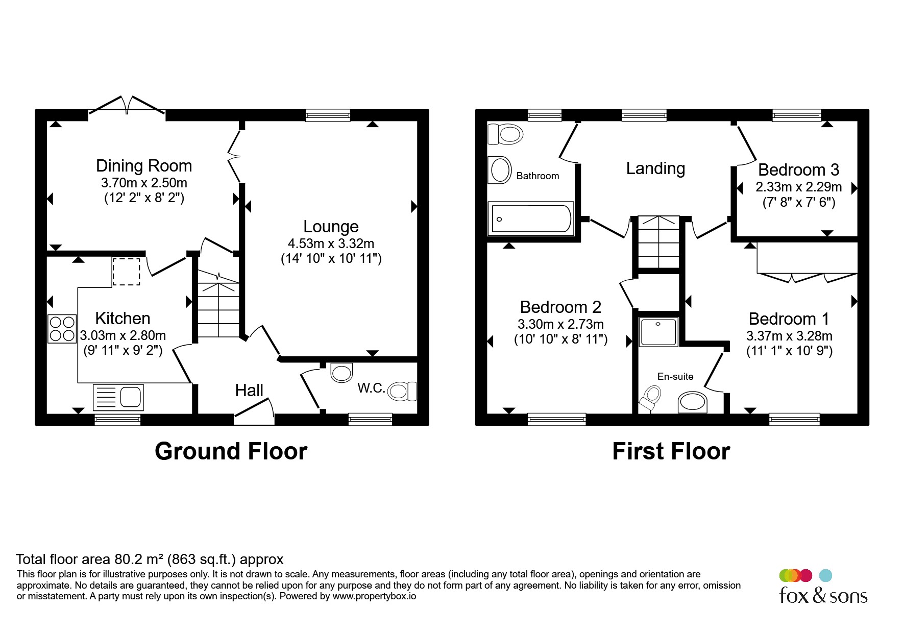 19, Beechfields, Taunton floorplan