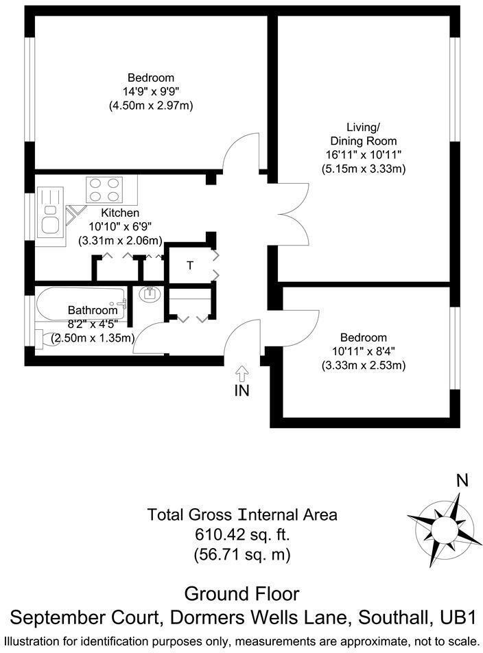 17 September Court, 1 Dormers Wells Lane, Southall floorplan