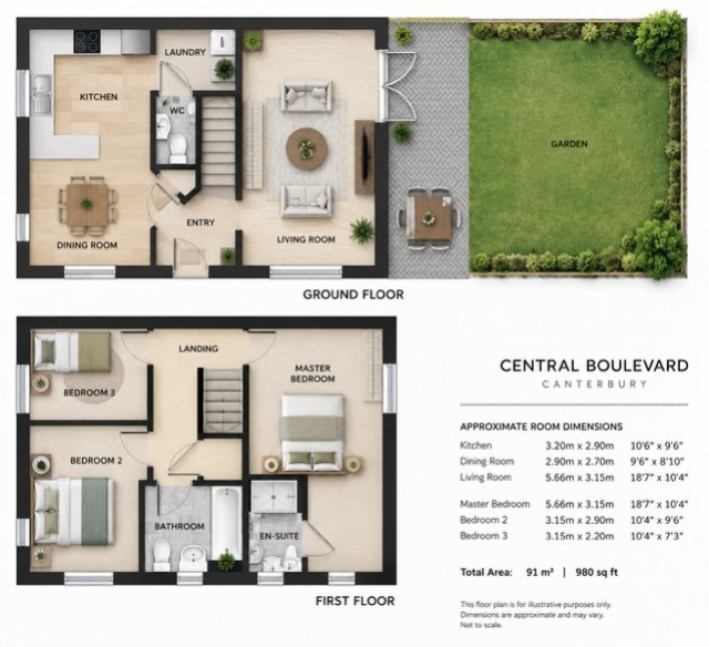 86, Central Boulevard, Canterbury floorplan