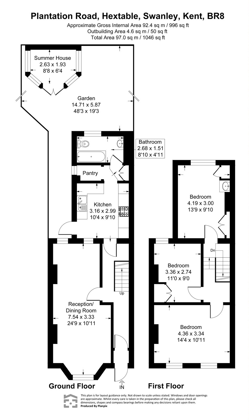 43, Plantation Road, Hextable floorplan