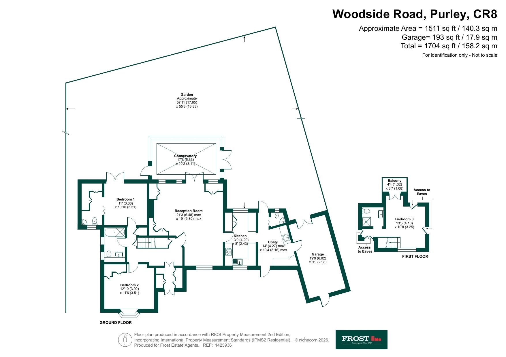 32, Woodside Road, Purley floorplan