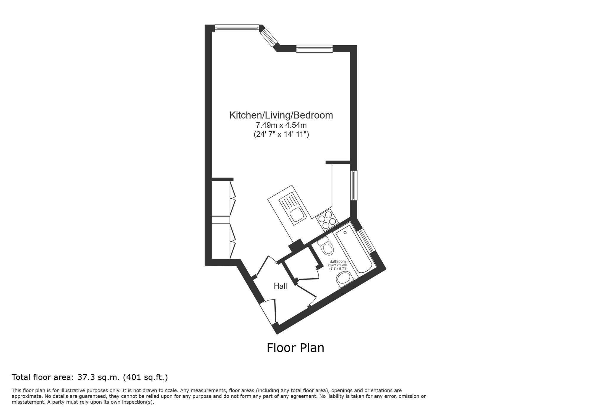 Flat 8, Priory Court Denmark Road, Kingston Upon Thames floorplan
