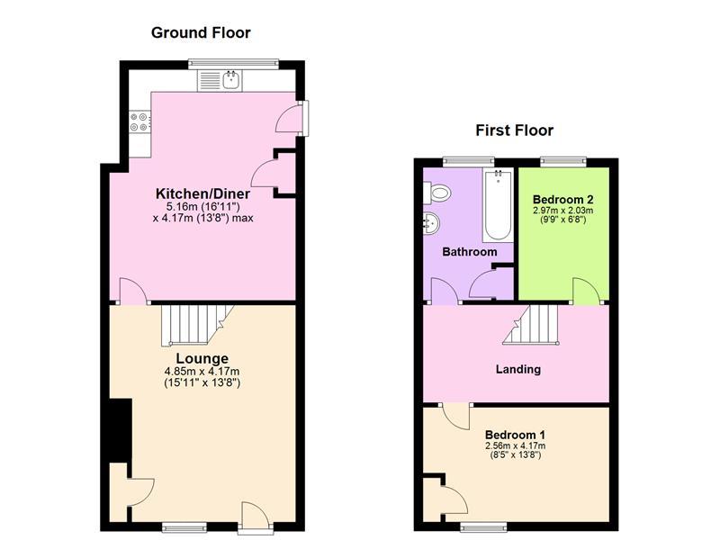 2 bed terraced house for sale in High Street, Hemingford Grey