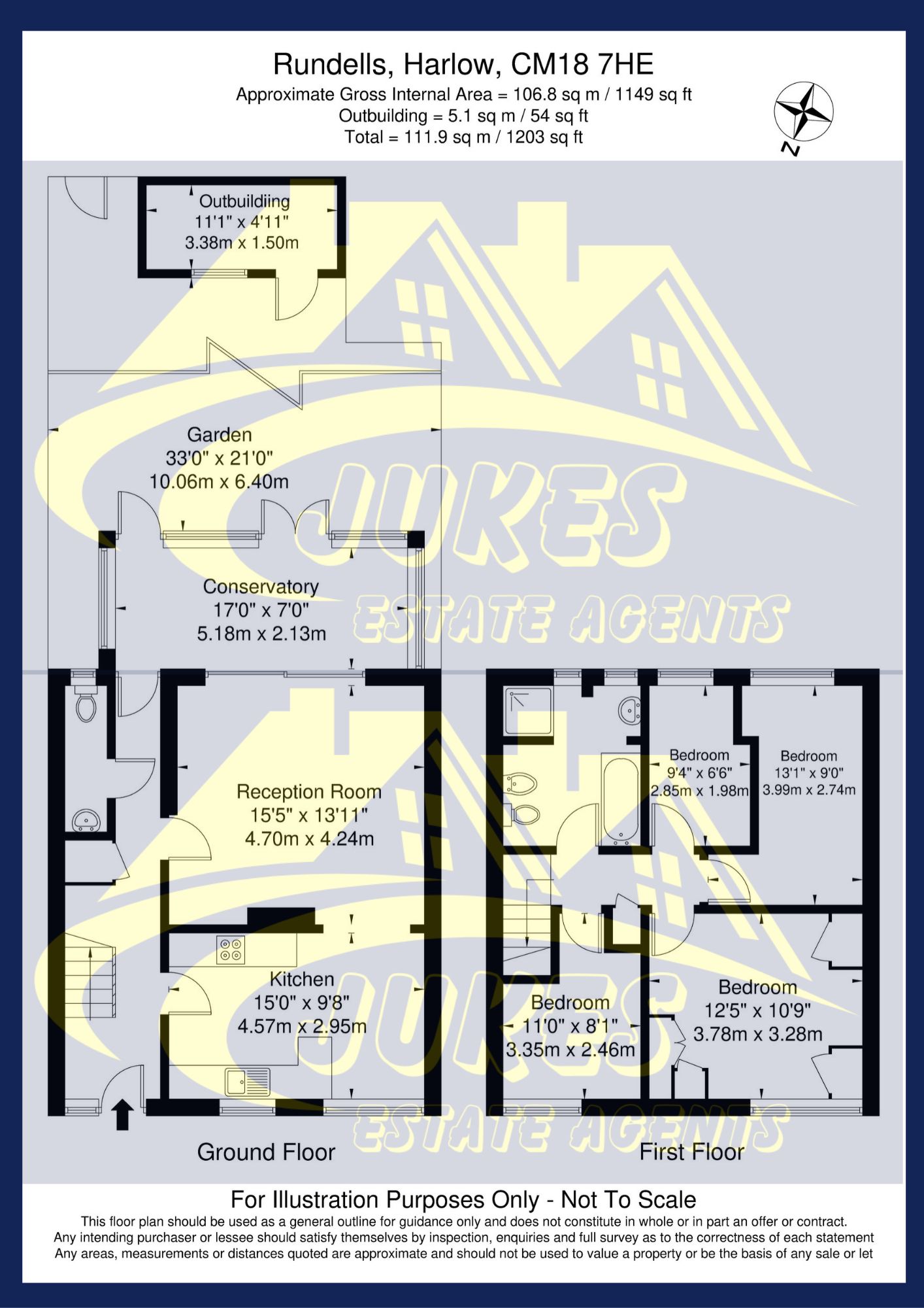 136 Rundells, Harlow floorplan