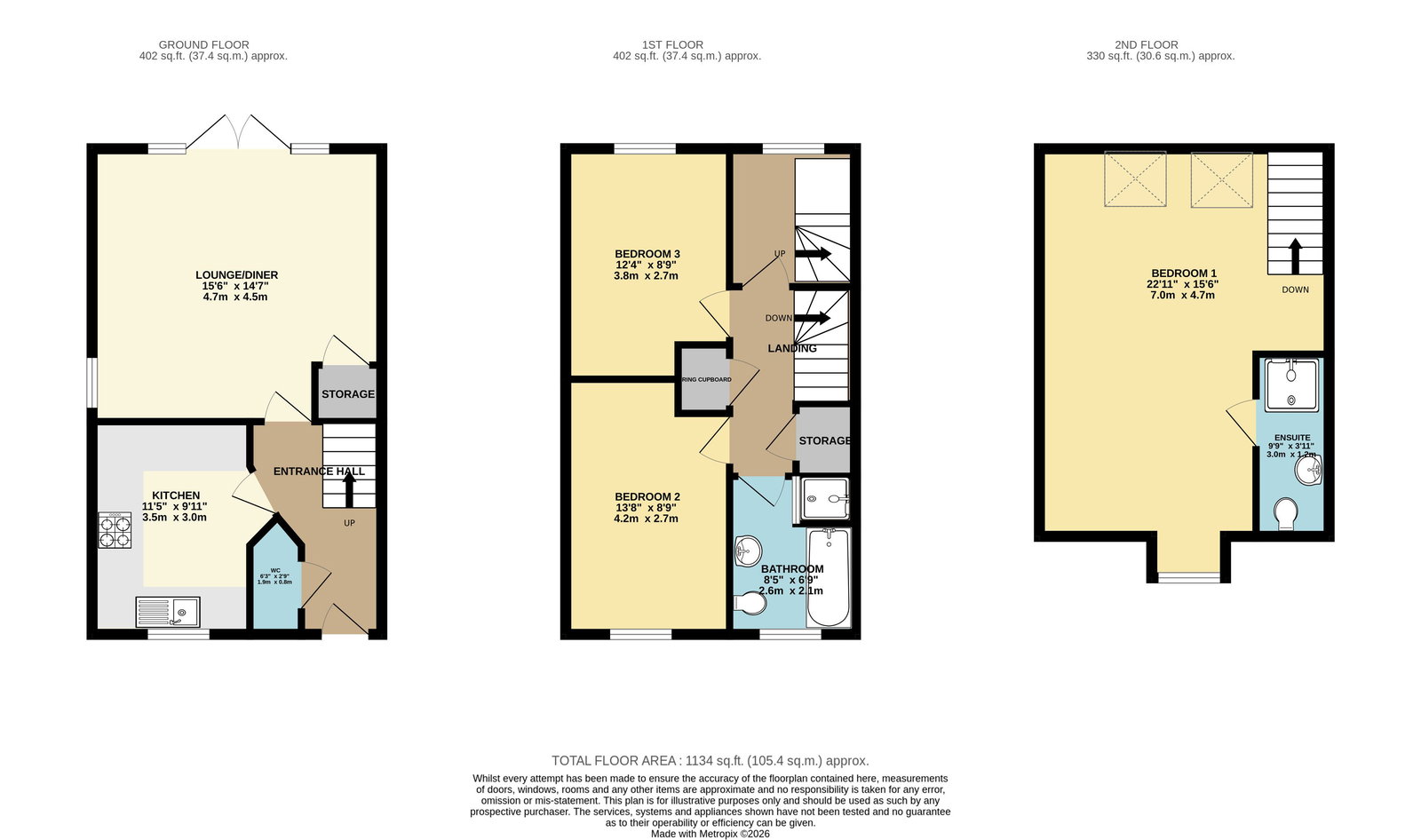 5, Cassius Close, Milton Keynes floorplan