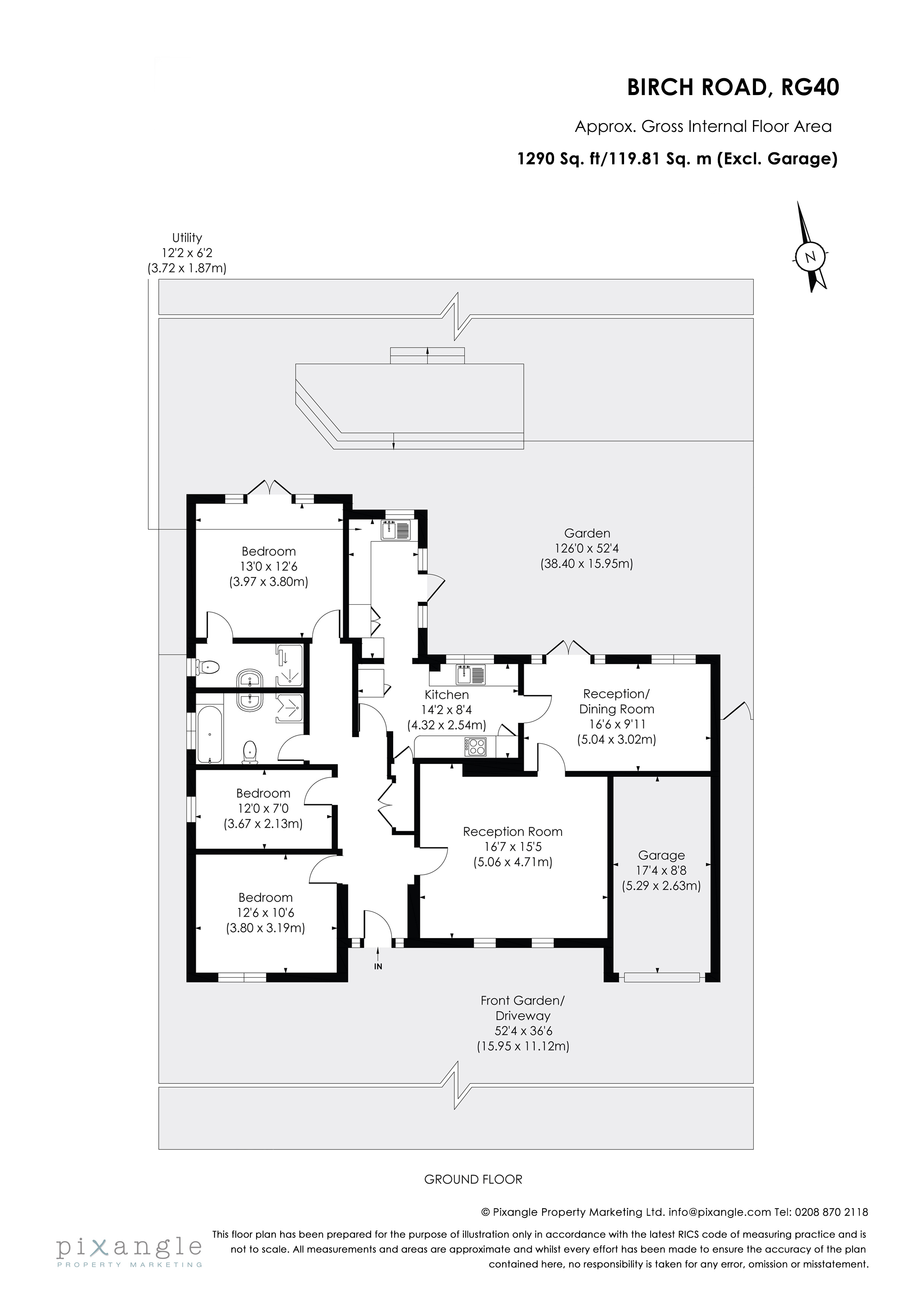 5, Birch Road, Finchampstead floorplan