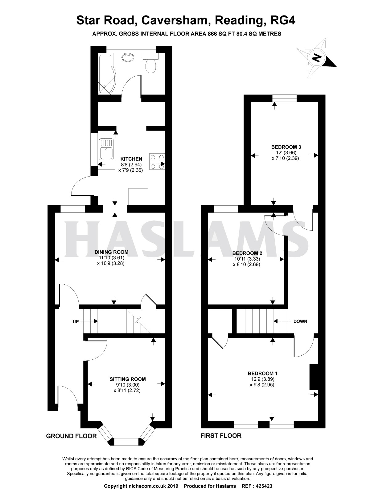 3 Bedrooms Terraced house for sale in Star Road, Caversham, Reading RG4