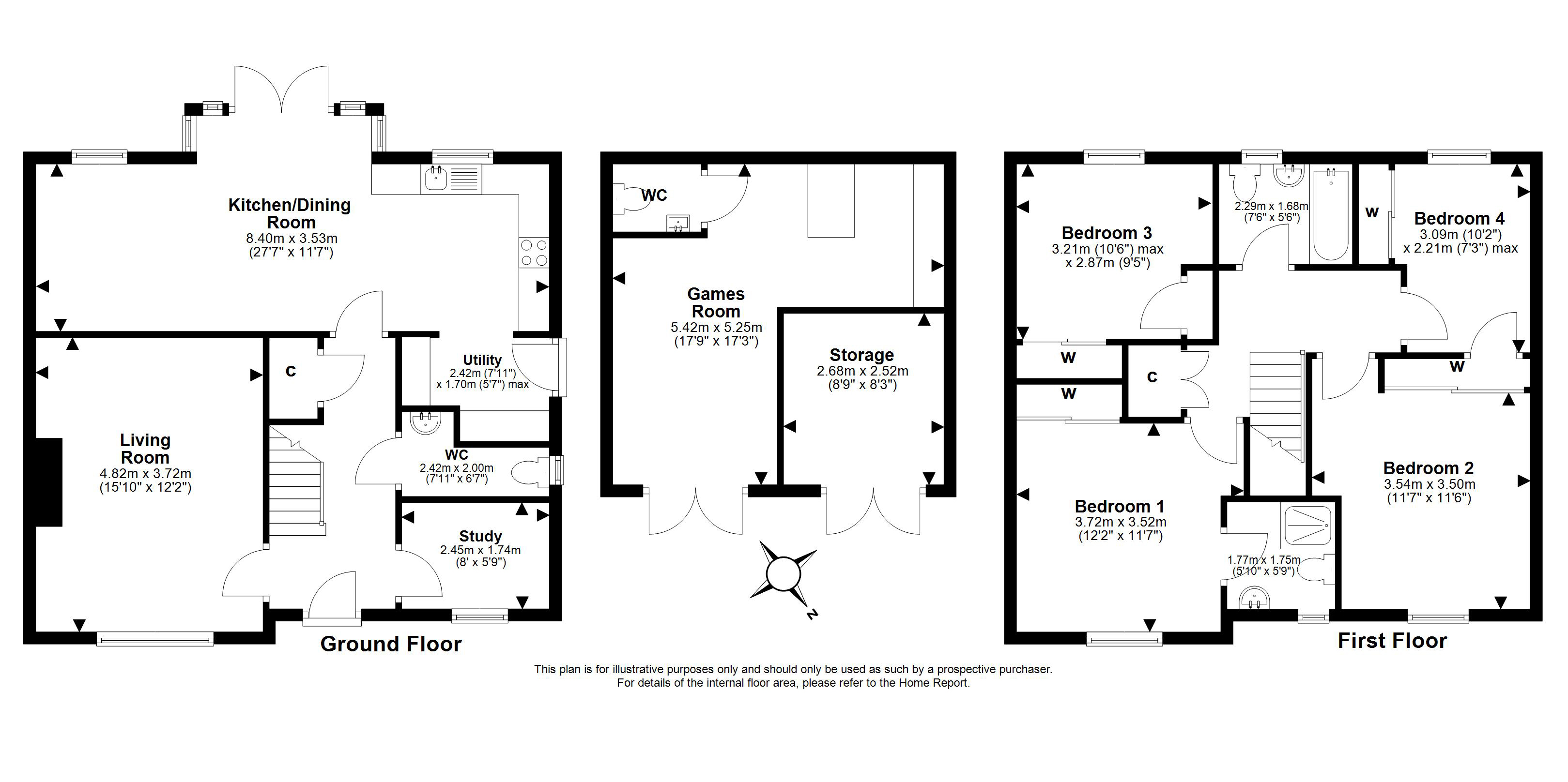 12, Moodie Wynd, Prestonpans floorplan