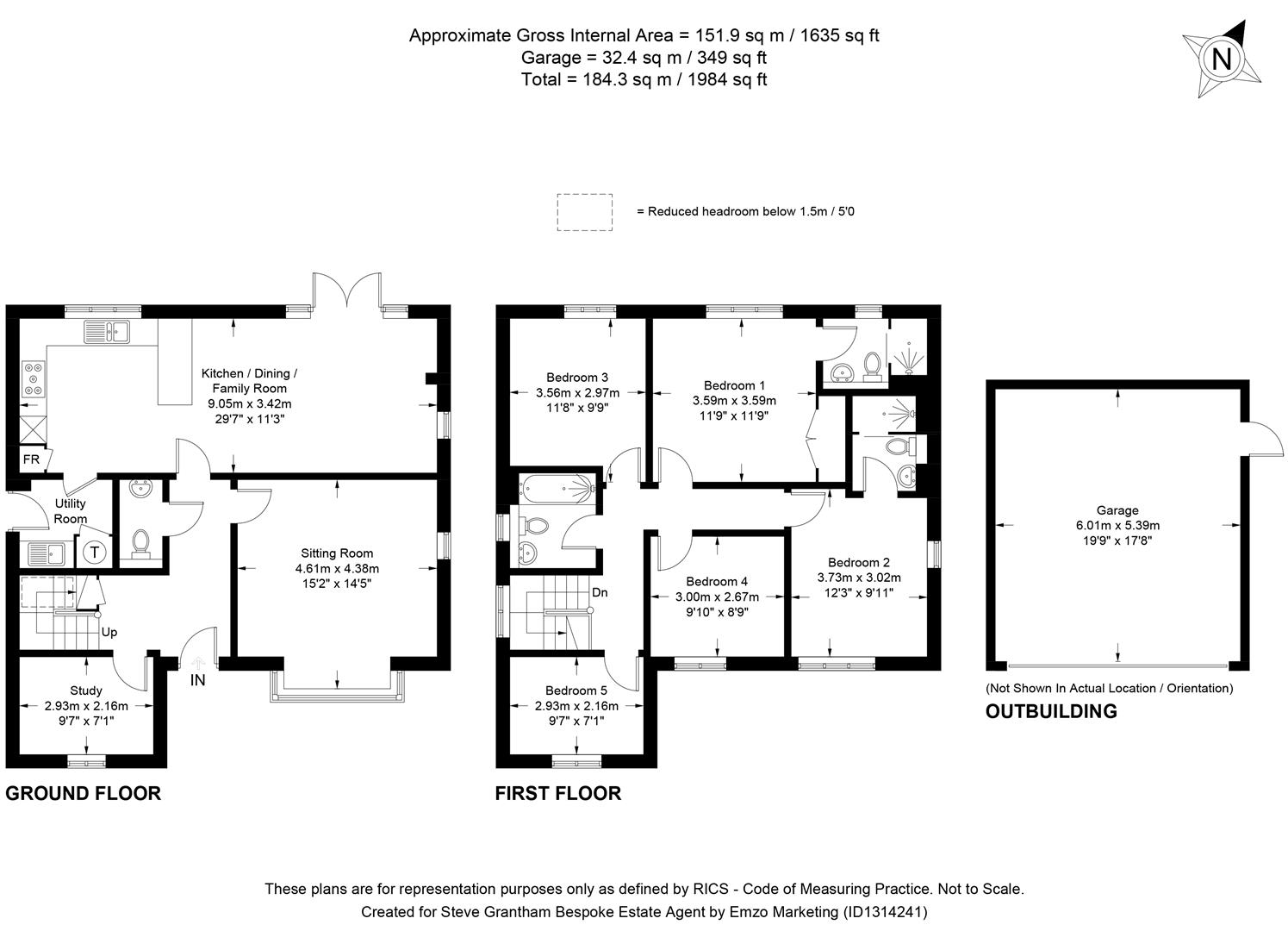 11, Henwood Grove, Clanfield floorplan