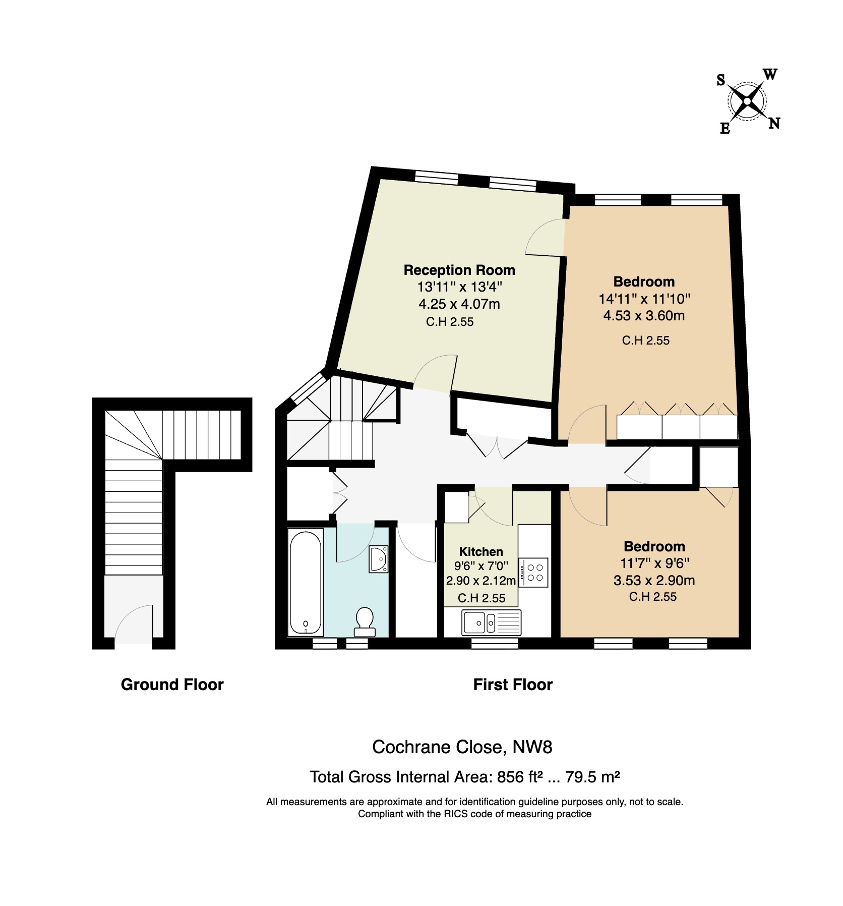 3a, Cochrane Street, London floorplan