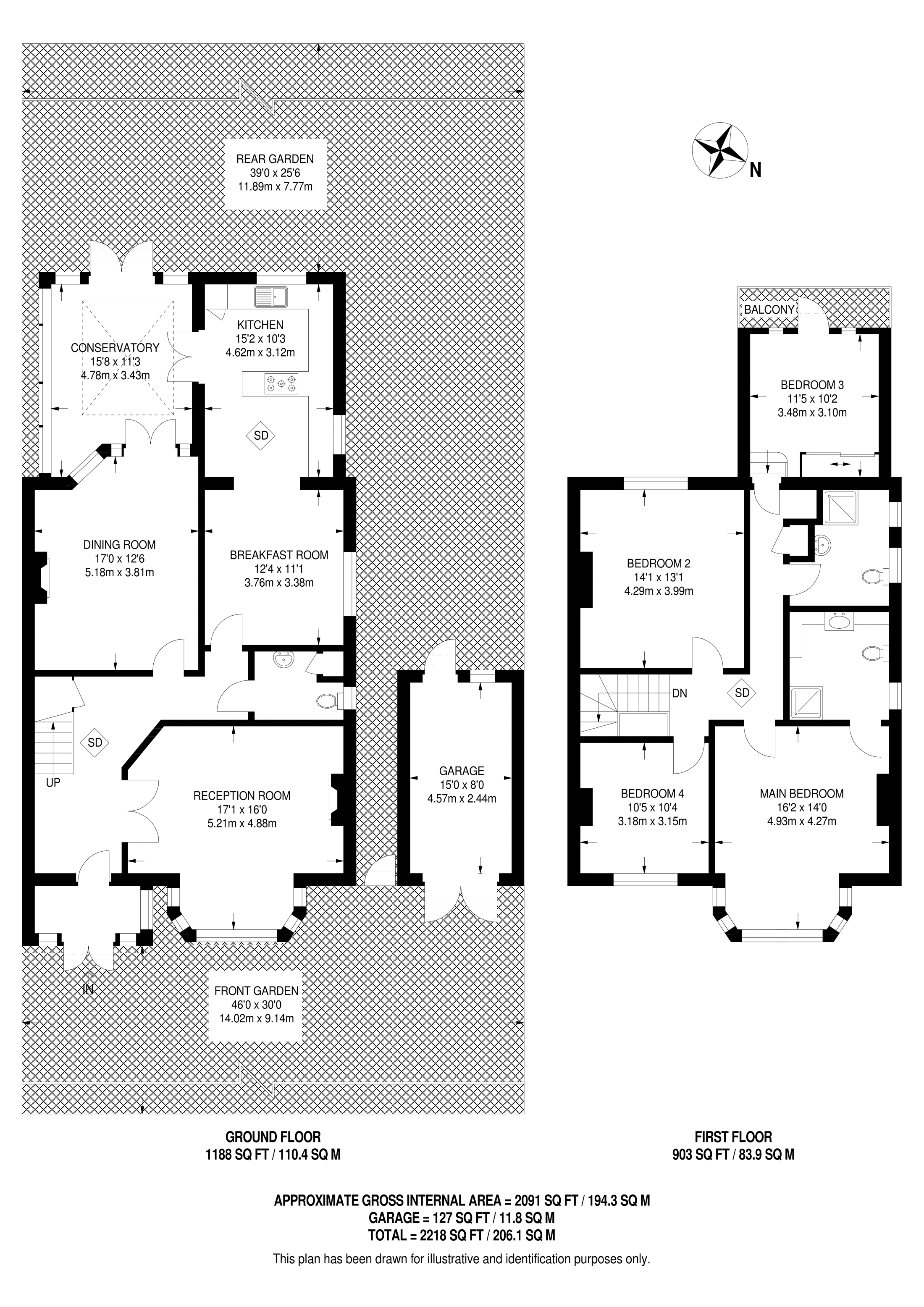 4 bed semidetached house for sale in Lake Avenue, Bromley BR1