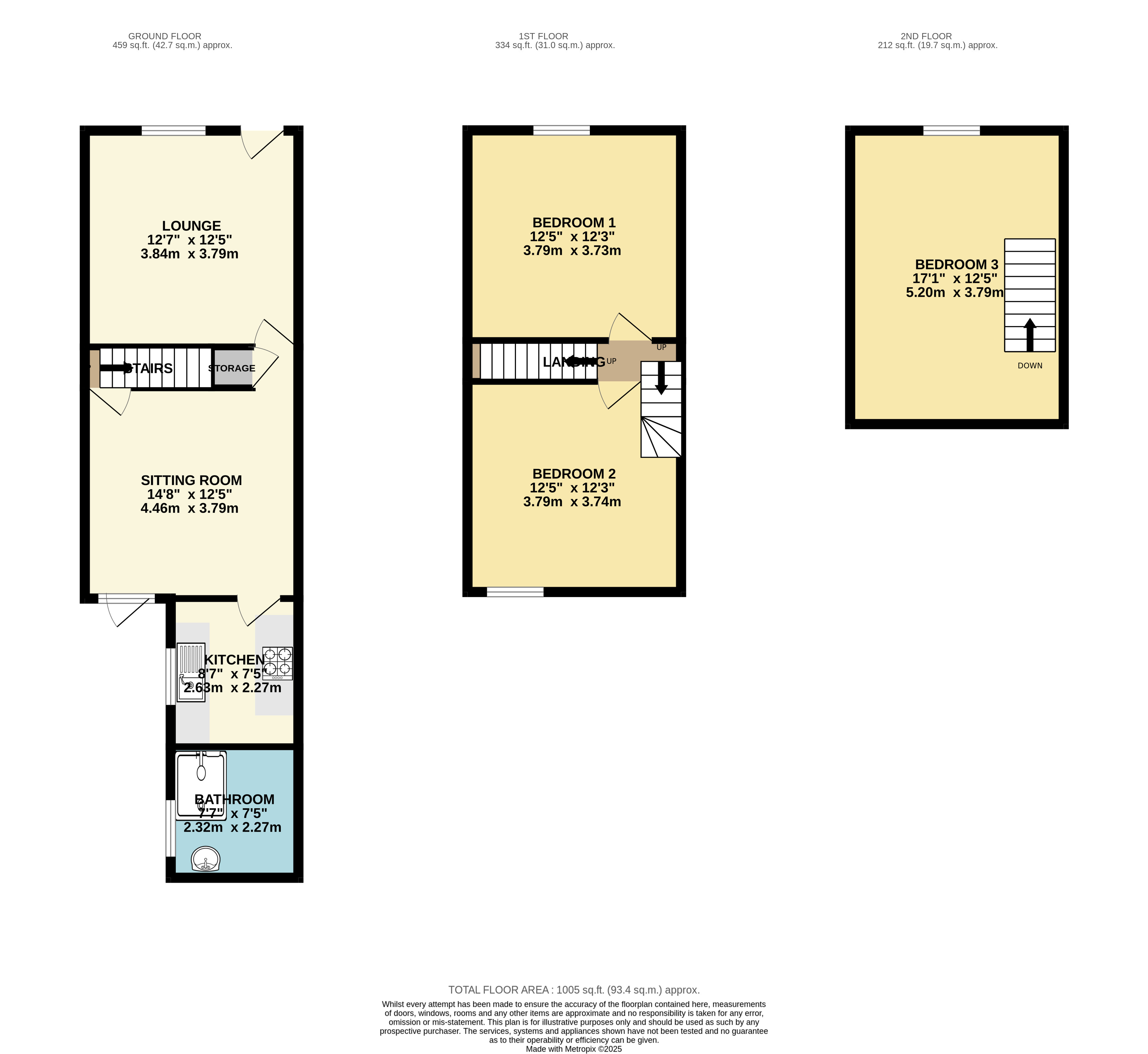 13, Park Lane, Nottingham floorplan