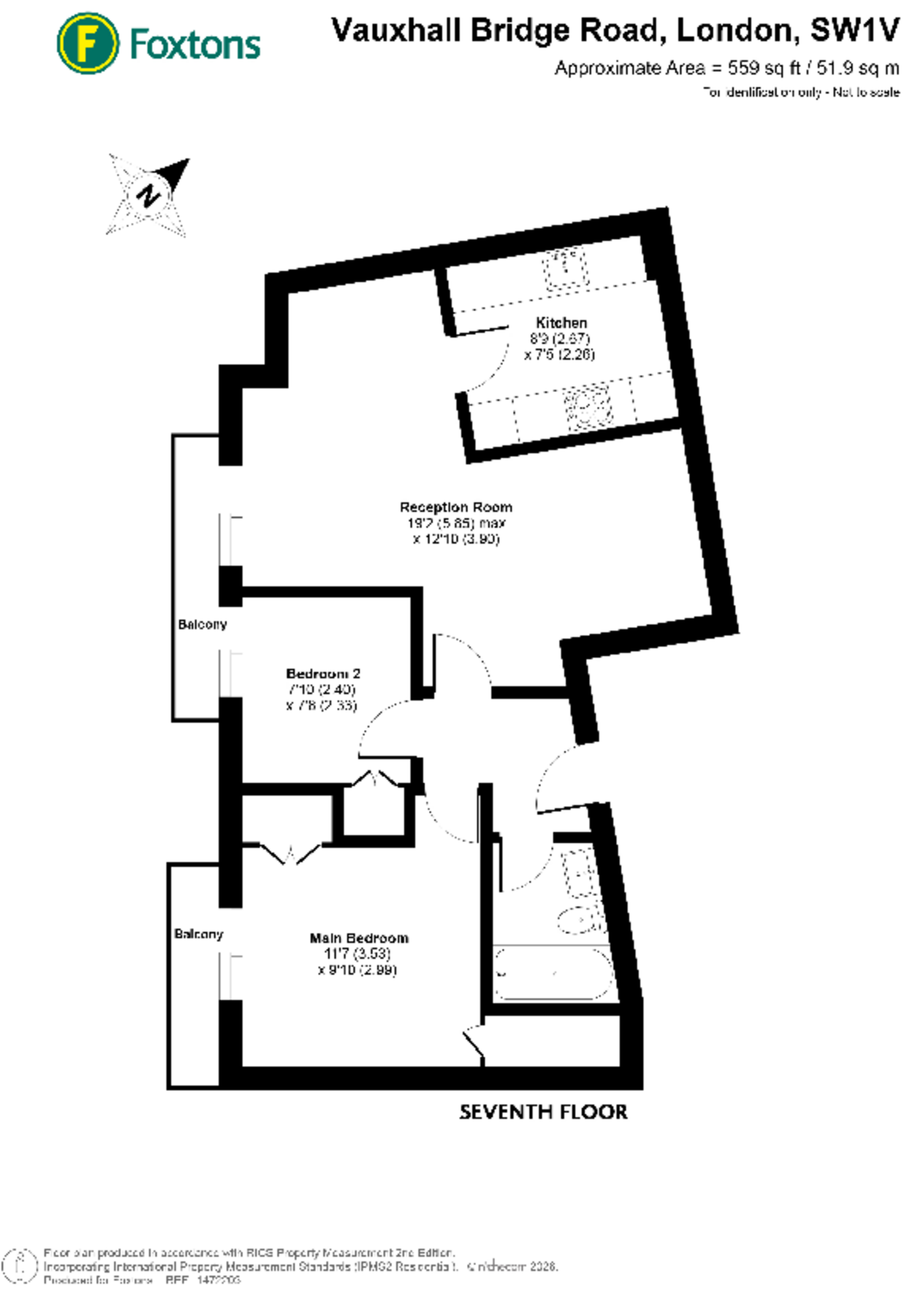Vauxhall Bridge Road, SW1, Victoria floorplan