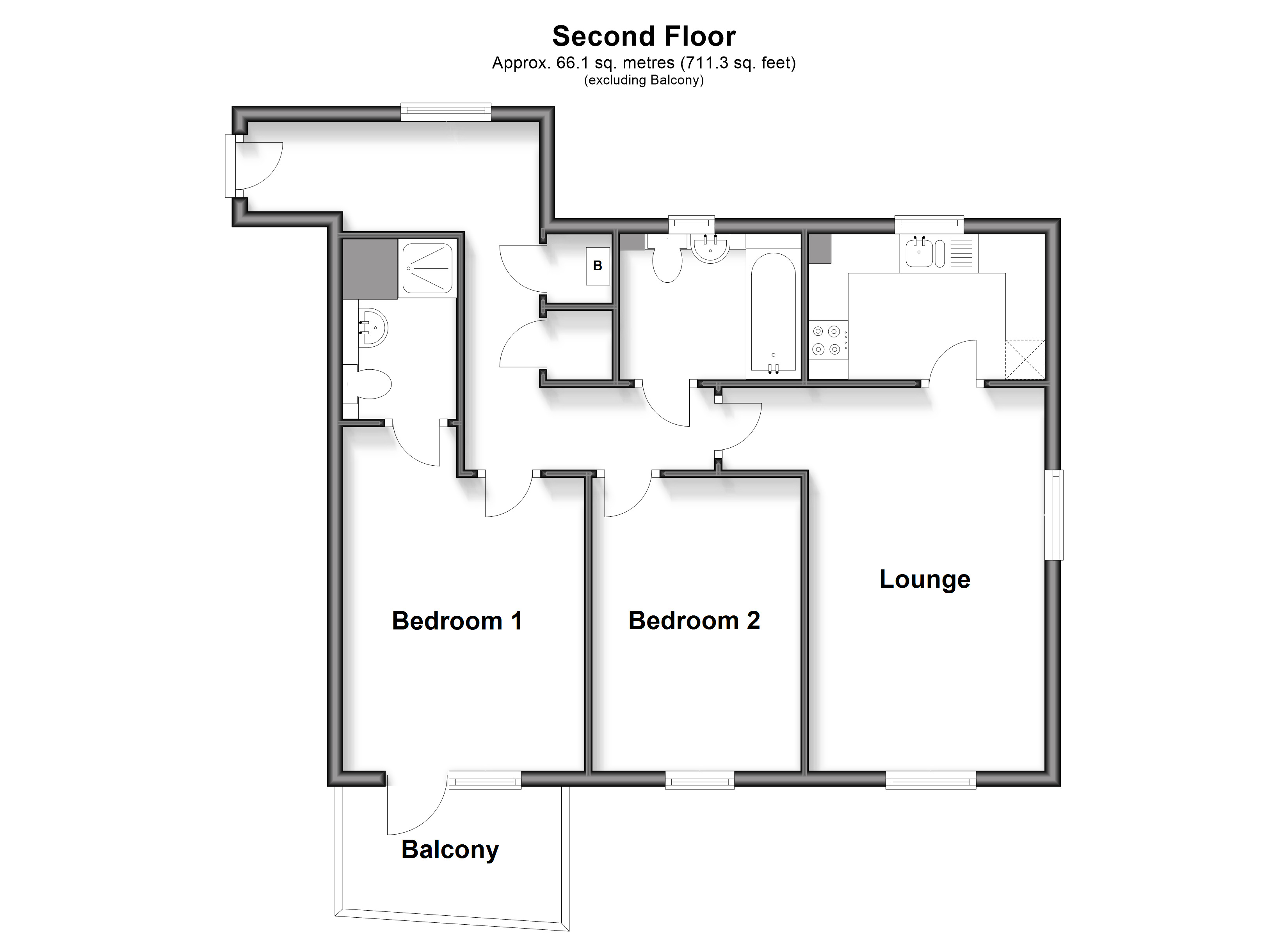 25, Drummond Grove, Ashford floorplan