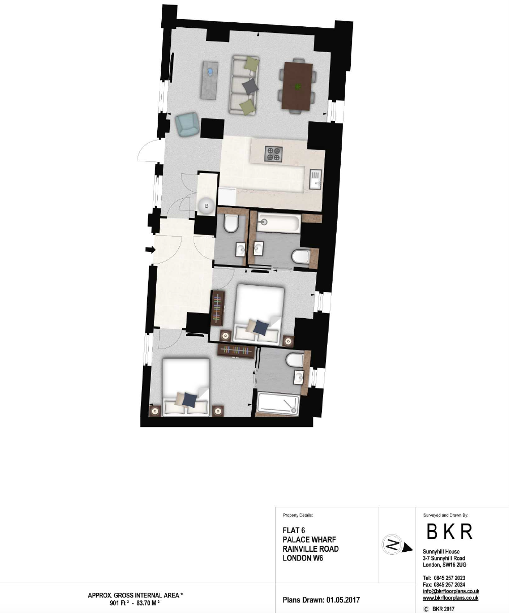 Palace Wharf, Rainville Road, London floorplan